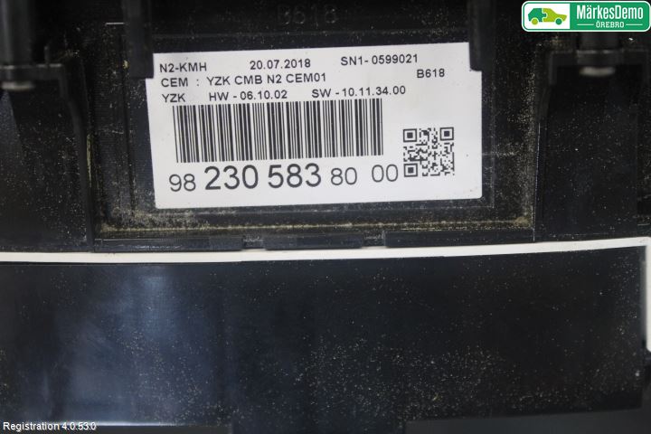 Citroen COTROEN C3 17-24 Instrument Komb