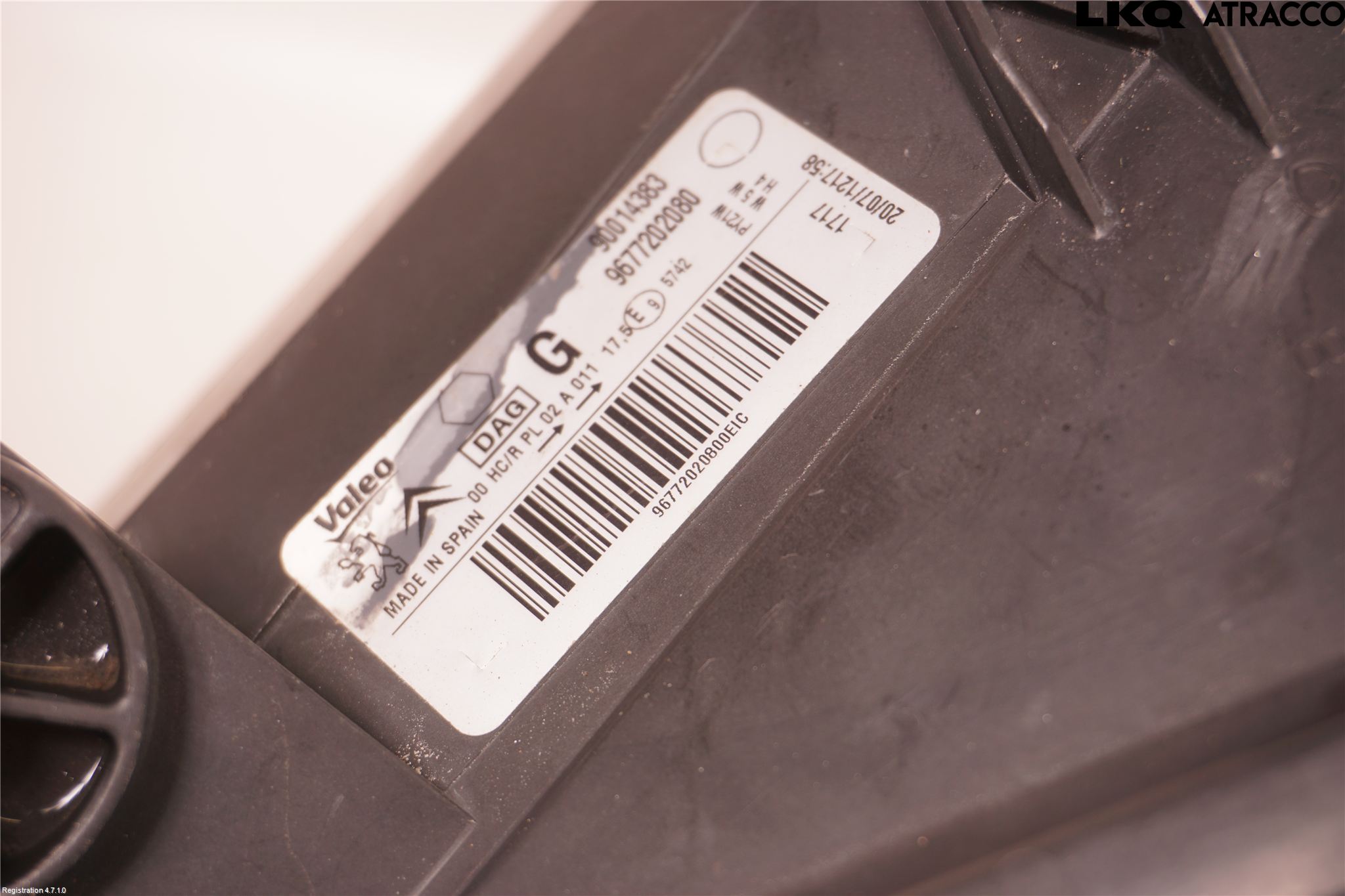 Citroen BERLINGO 08-18 Strålkastare Vänster