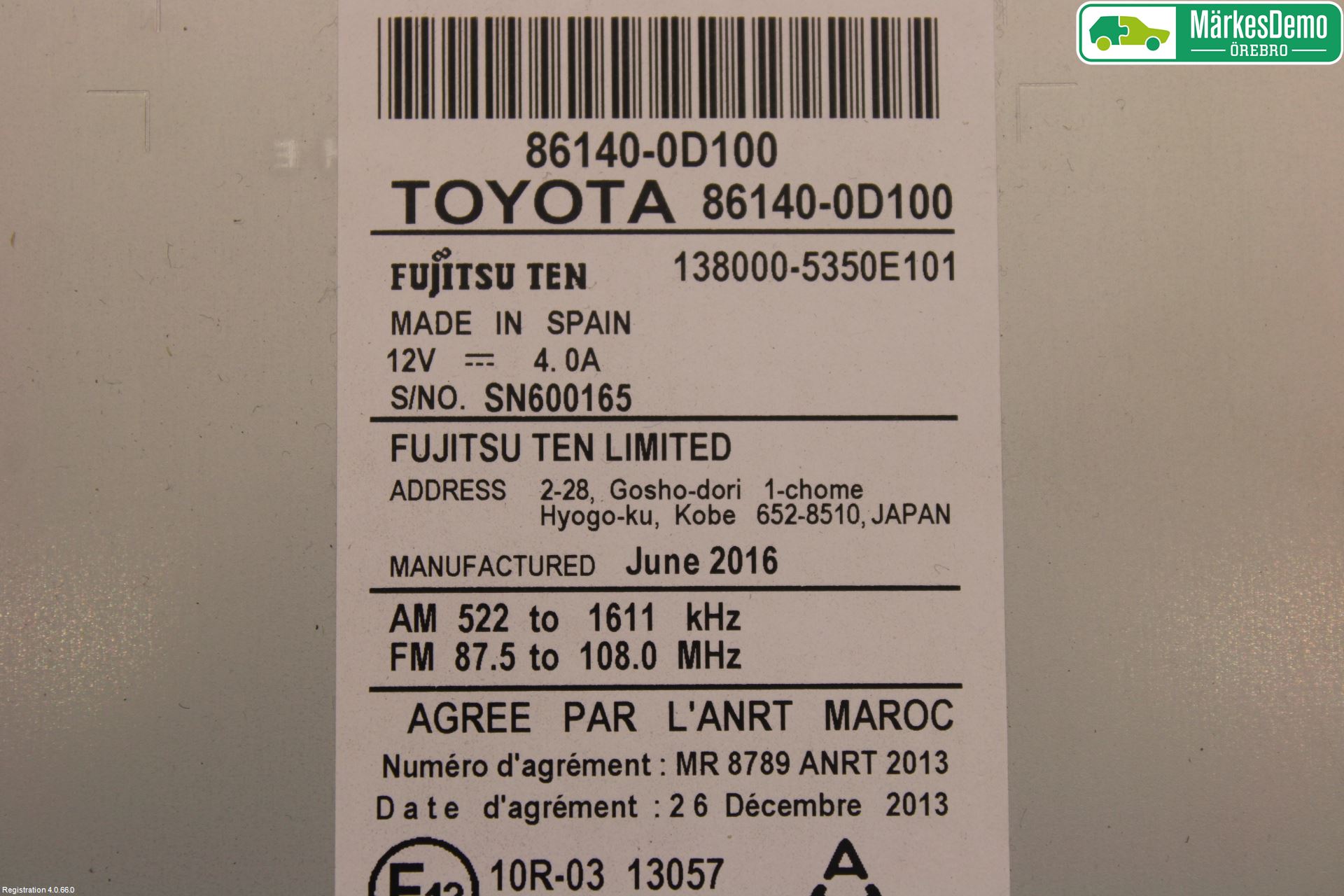 Toyota YARIS XP130 15-20 Cd Radio - Multimediapanel