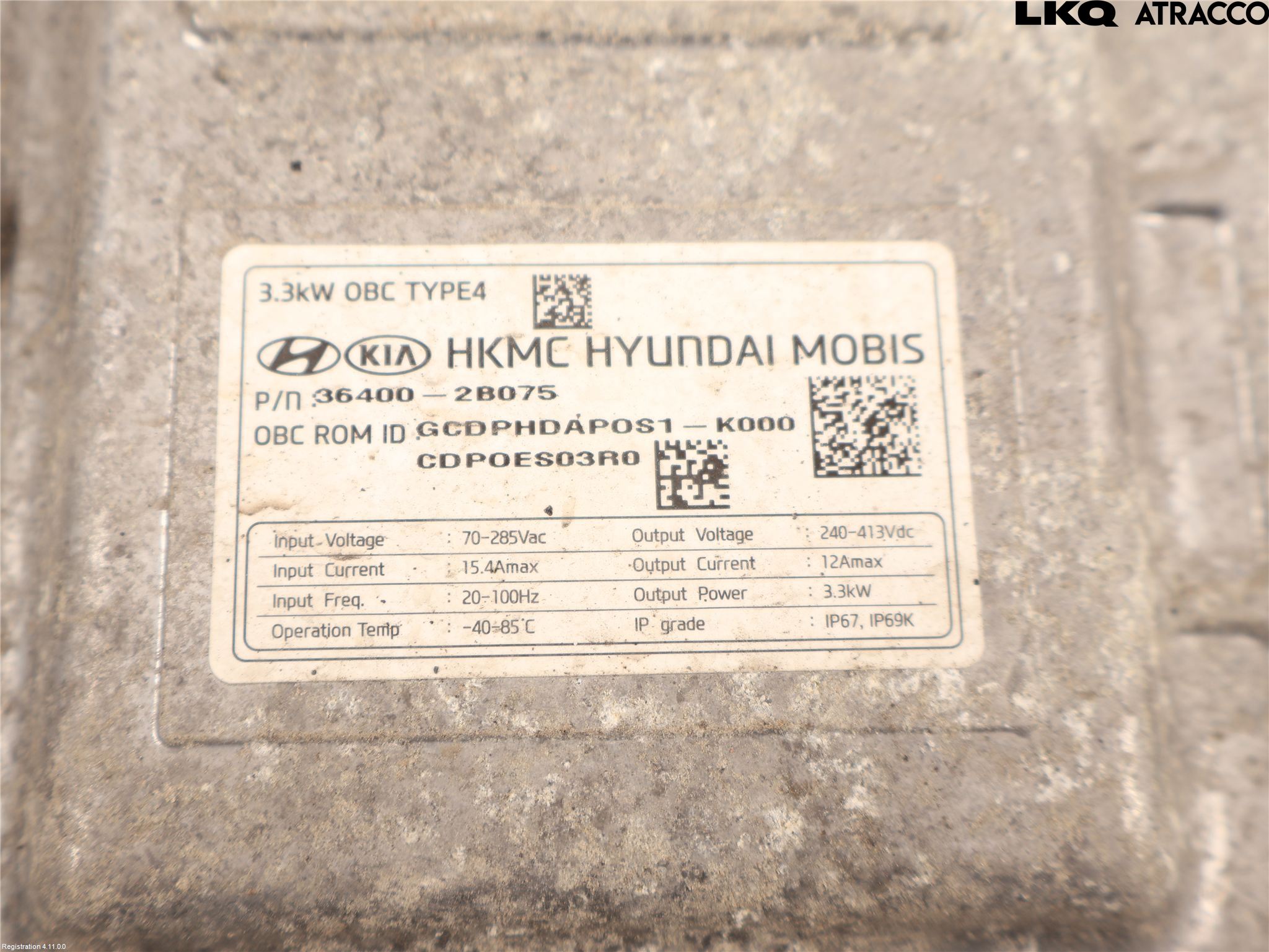 Kia CEED/CEED SW 19- Batteriladdare Högspänning