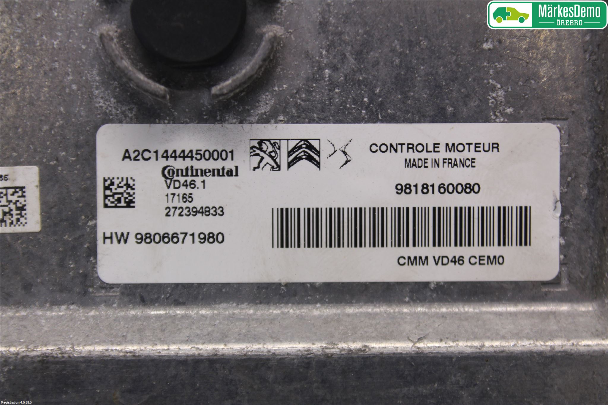 Peugeot 308 14-21 Styrenhet Insprut Bensin