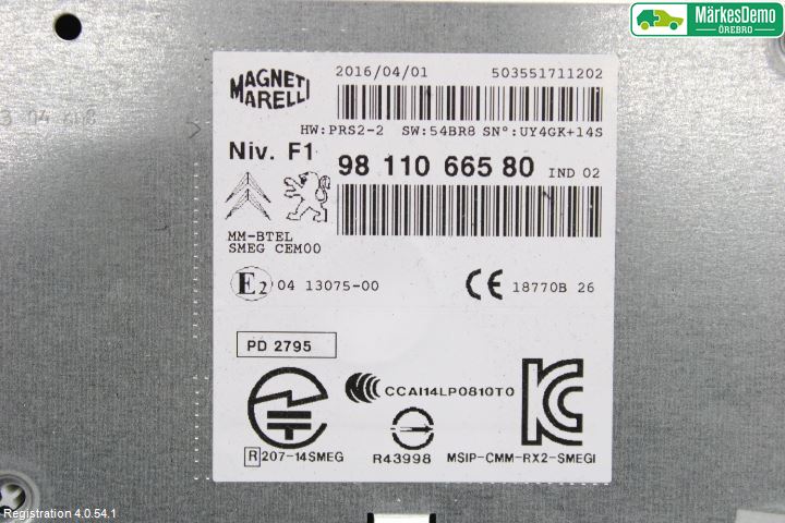 Peugeot PEUGOT 208 16-19 Radio