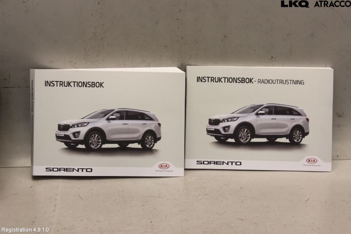 Kia SORENTO 15-20 Instruktionsbok