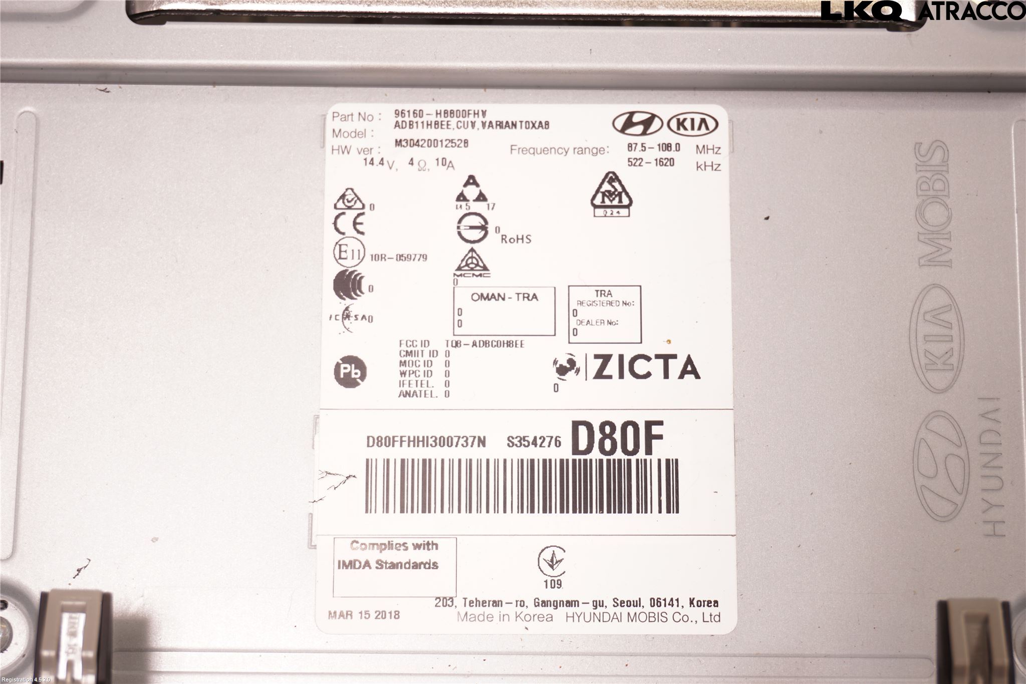 Kia STONIC 18->> Cd Radio - Multimediapanel