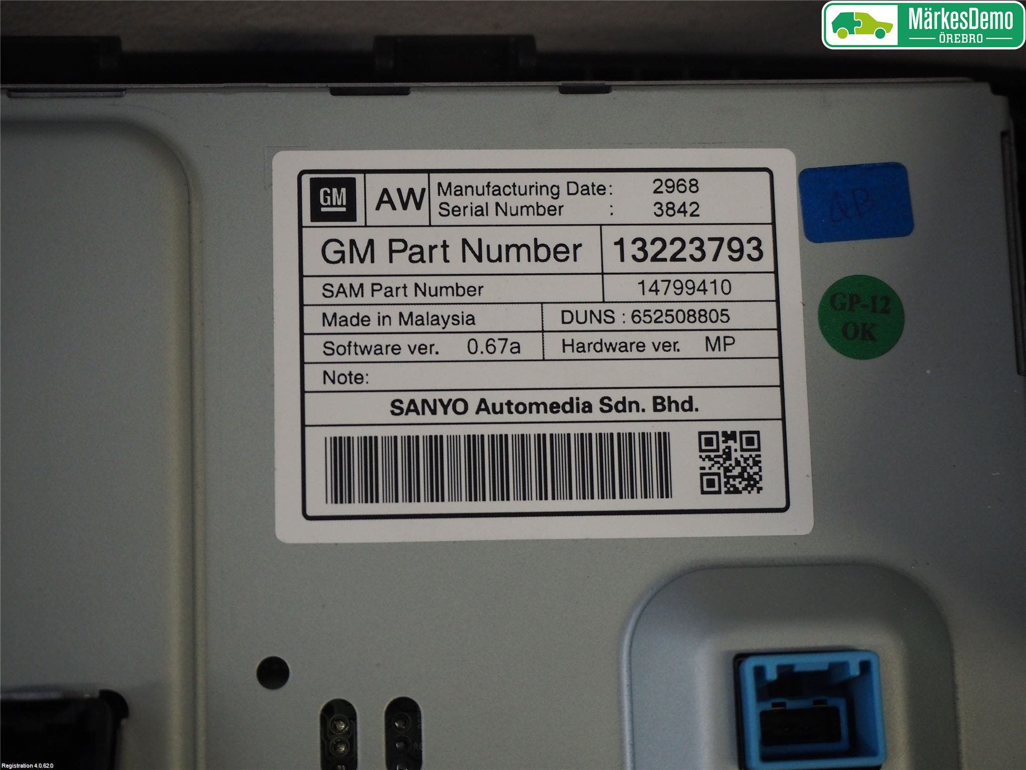 Opel INSIGNIA 09-16 Bildskärm