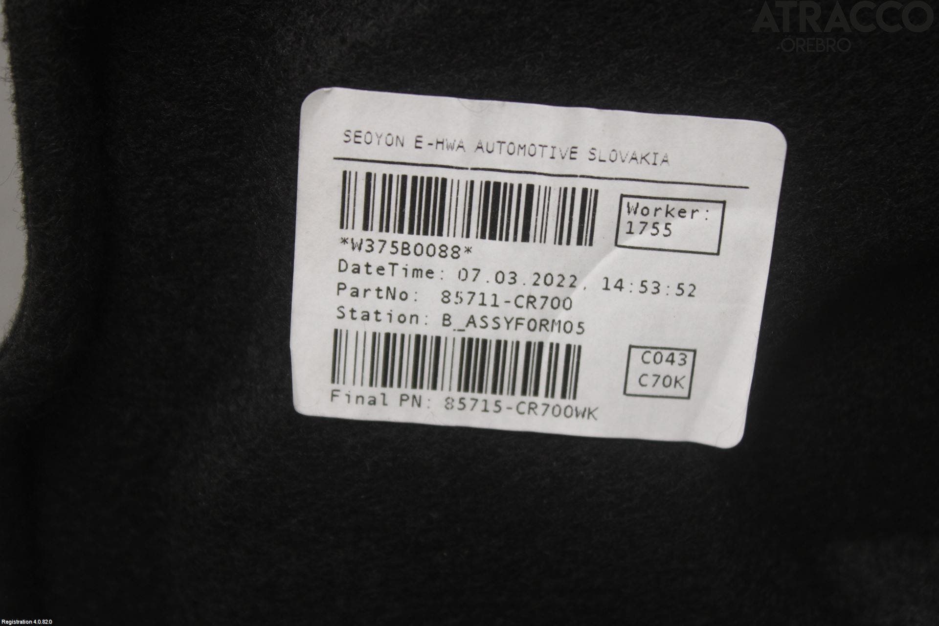 Kia XCEED 19- Bagage Golv