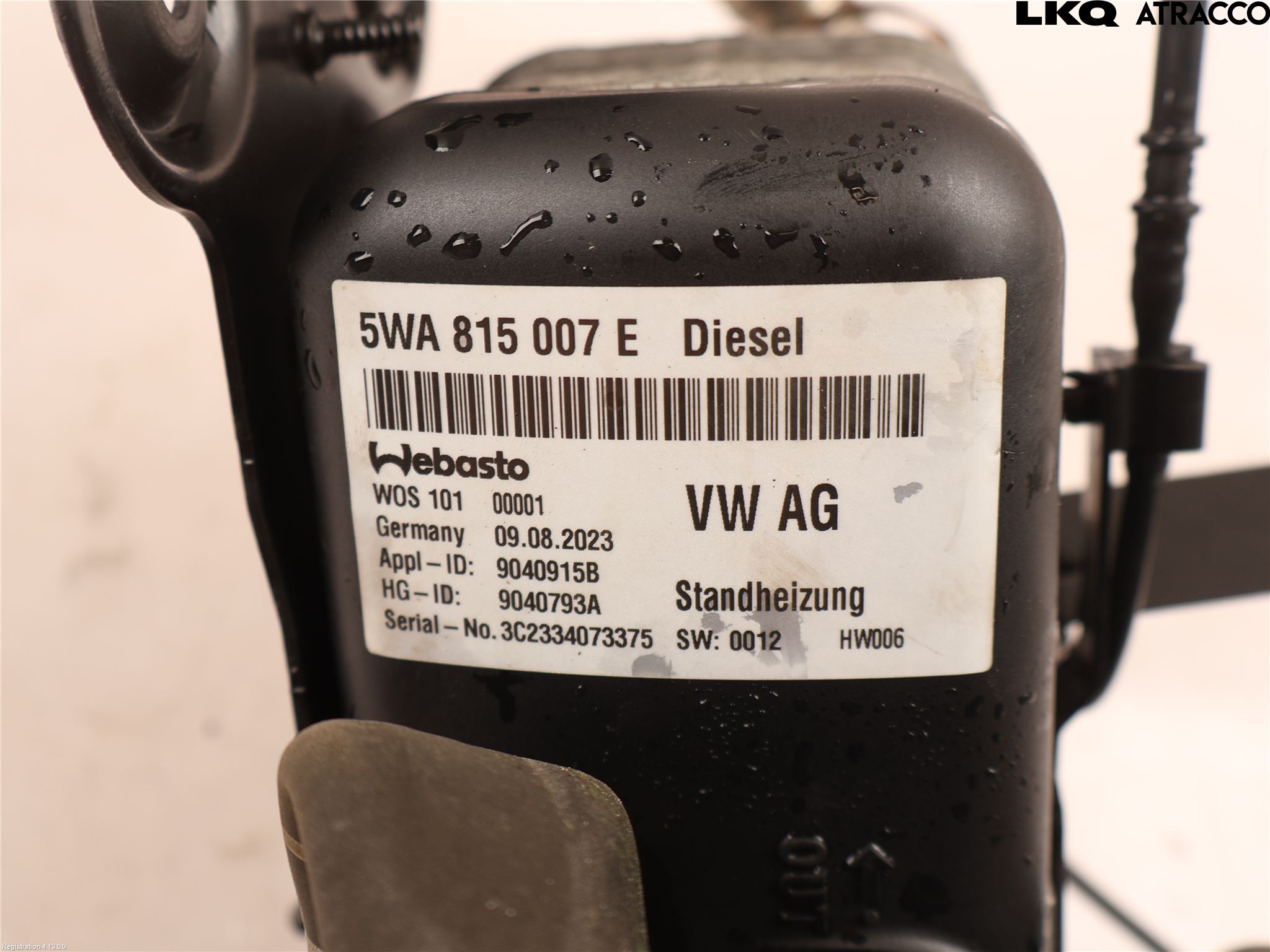 Volkswagen VW PASSAT 15-19 Dieselvärmare