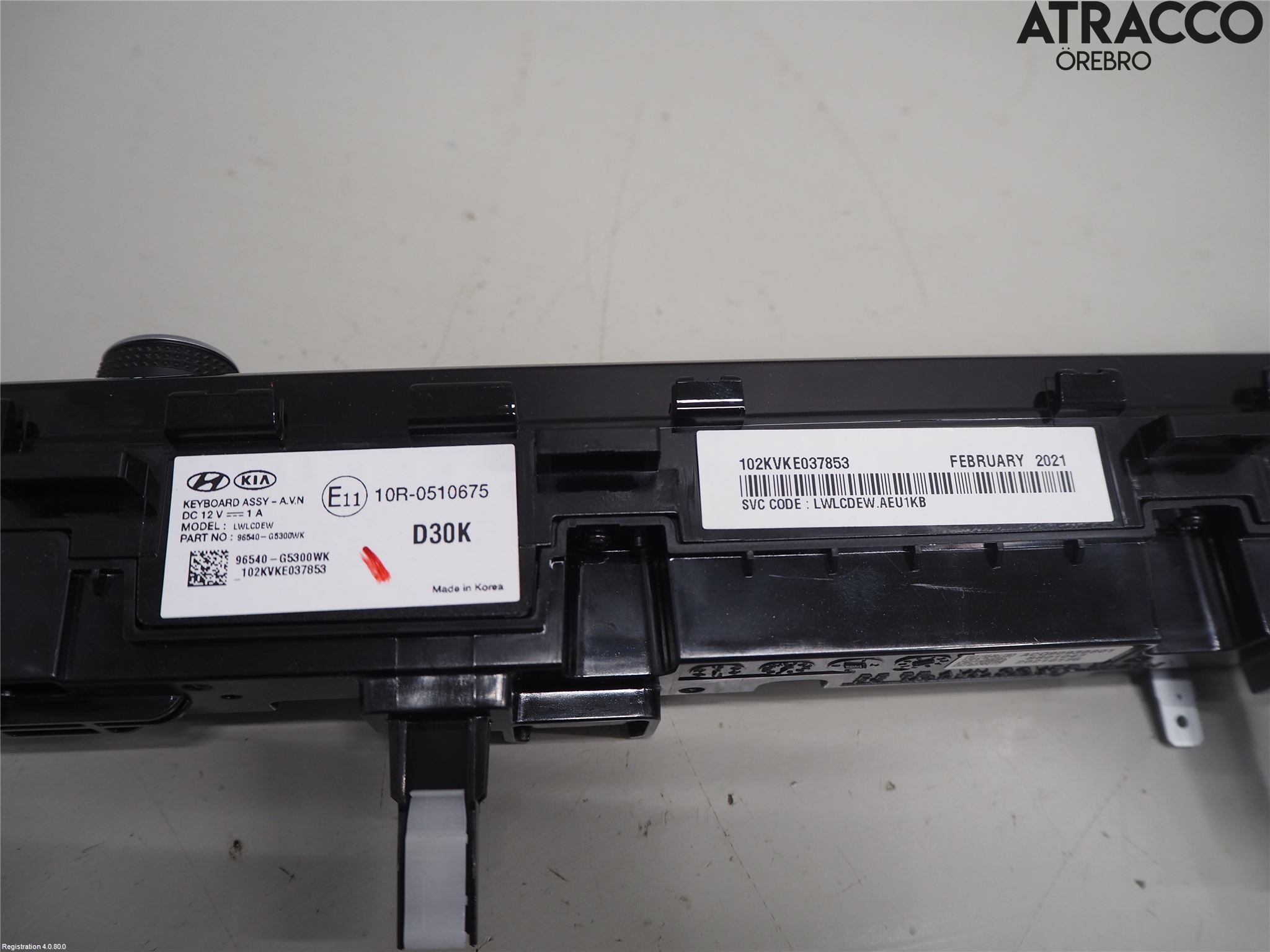 Kia NIRO (DE) 17-22 Cd Radio - Multimediapanel