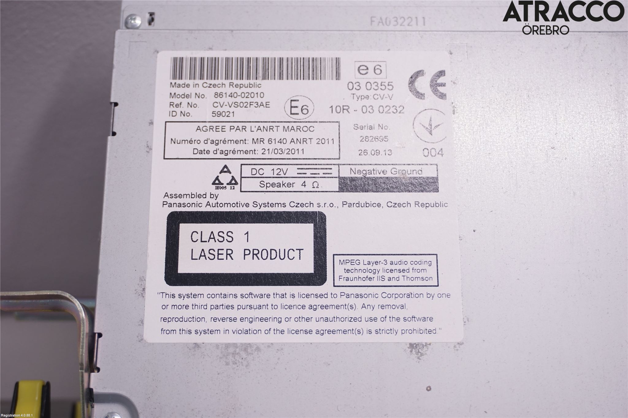 Toyota AURIS 13-19 Cd Radio - Multimediapanel