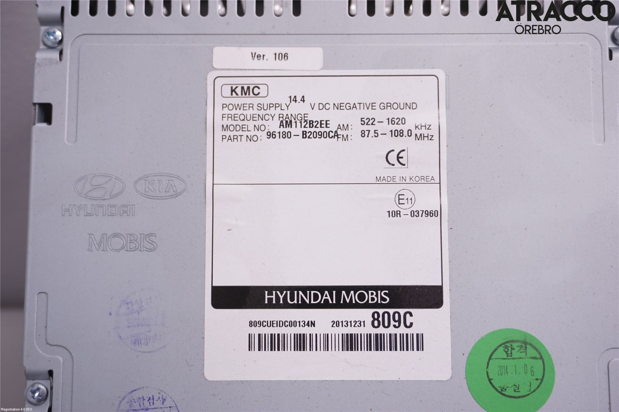 Kia SOUL 09- Cd Radio - Multimediapanel