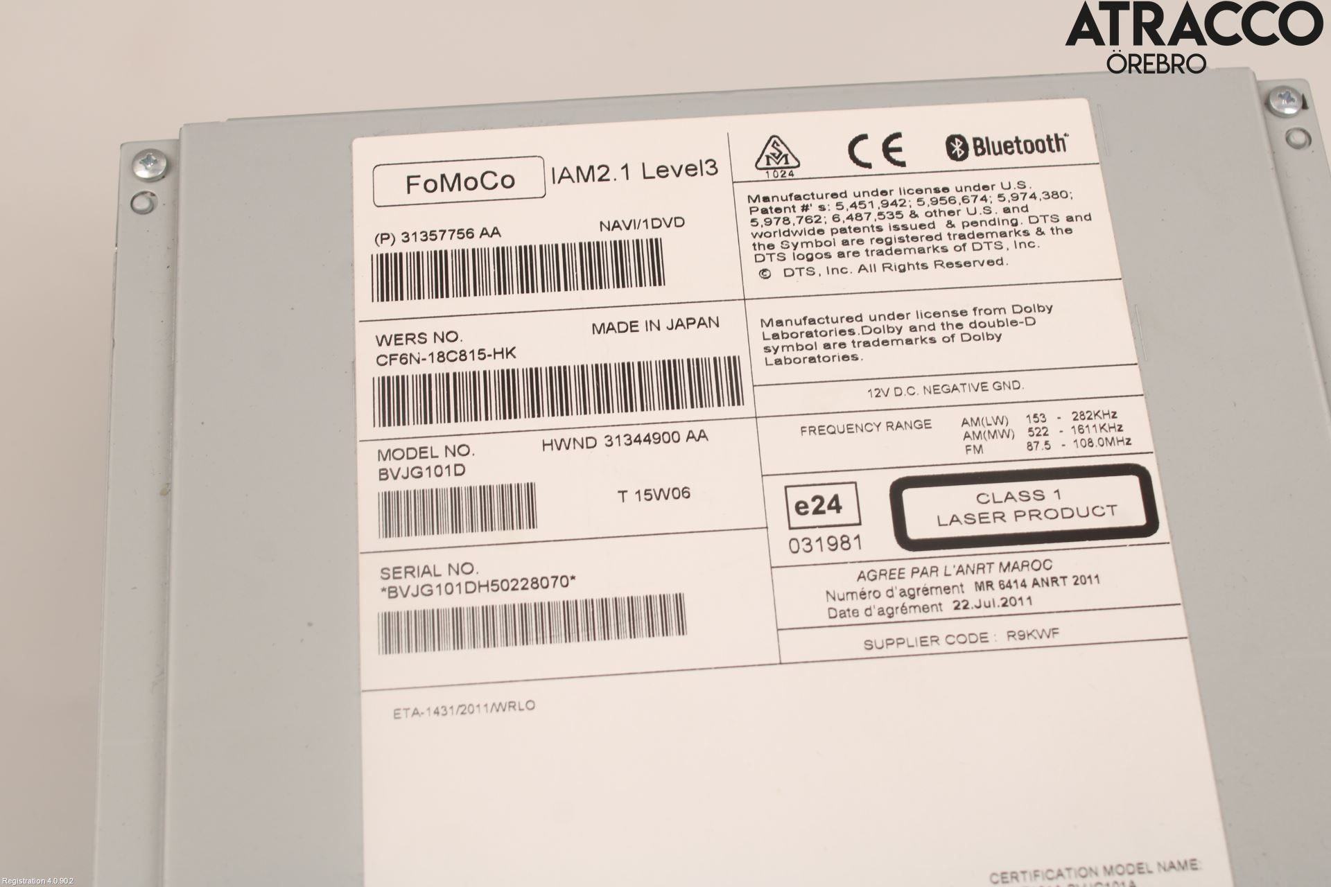 Landrover RANGE ROVER SPORT (L494) 14-22 Cd Radio - Multimediapanel