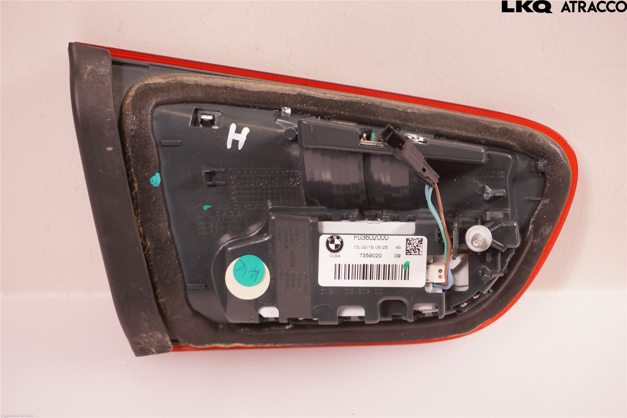 BMW 1 F20/F21 11-19 Bakljus Lucka Hö