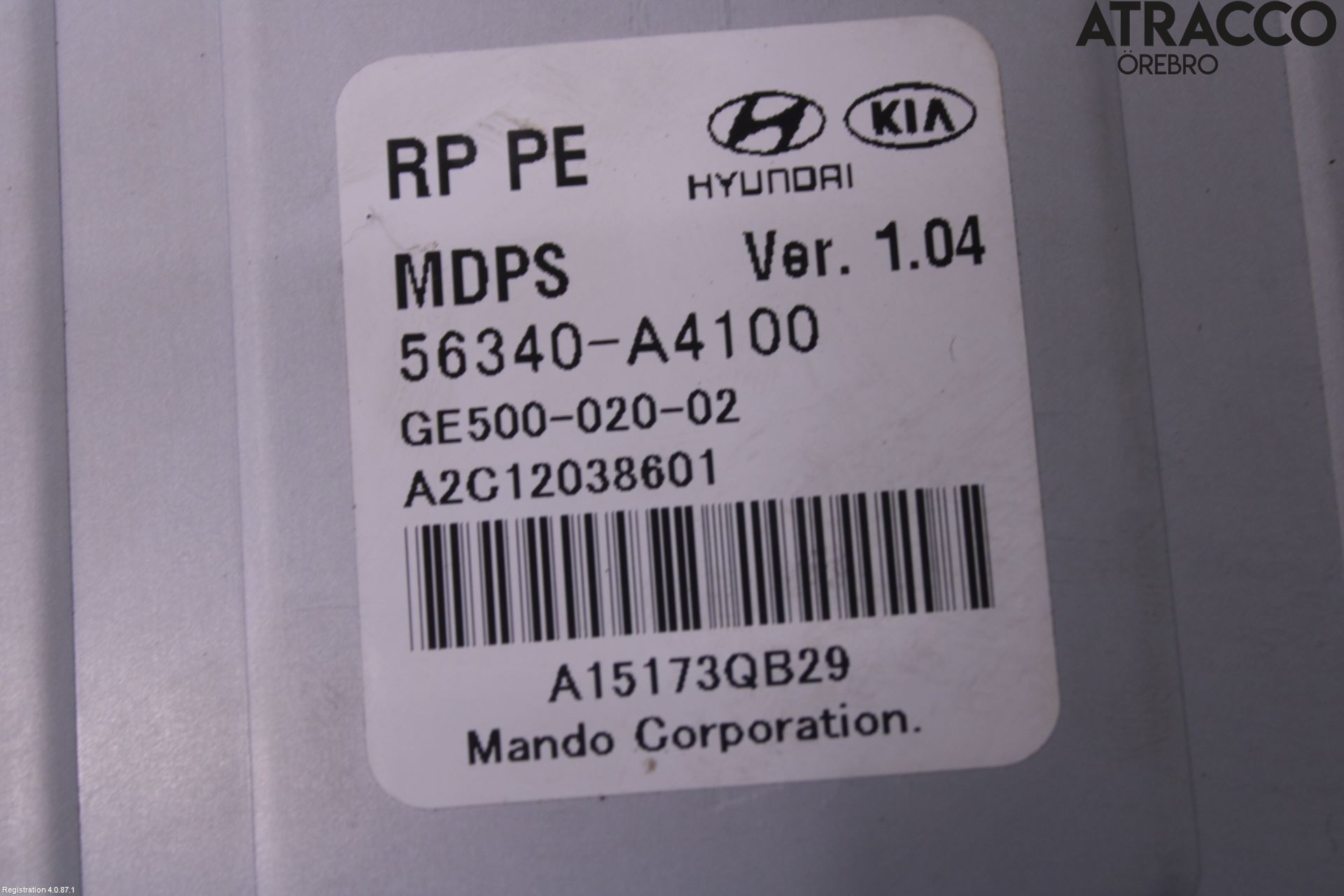 Kia CARENS III 13-19 Rattaxelagg Med Inb Servo