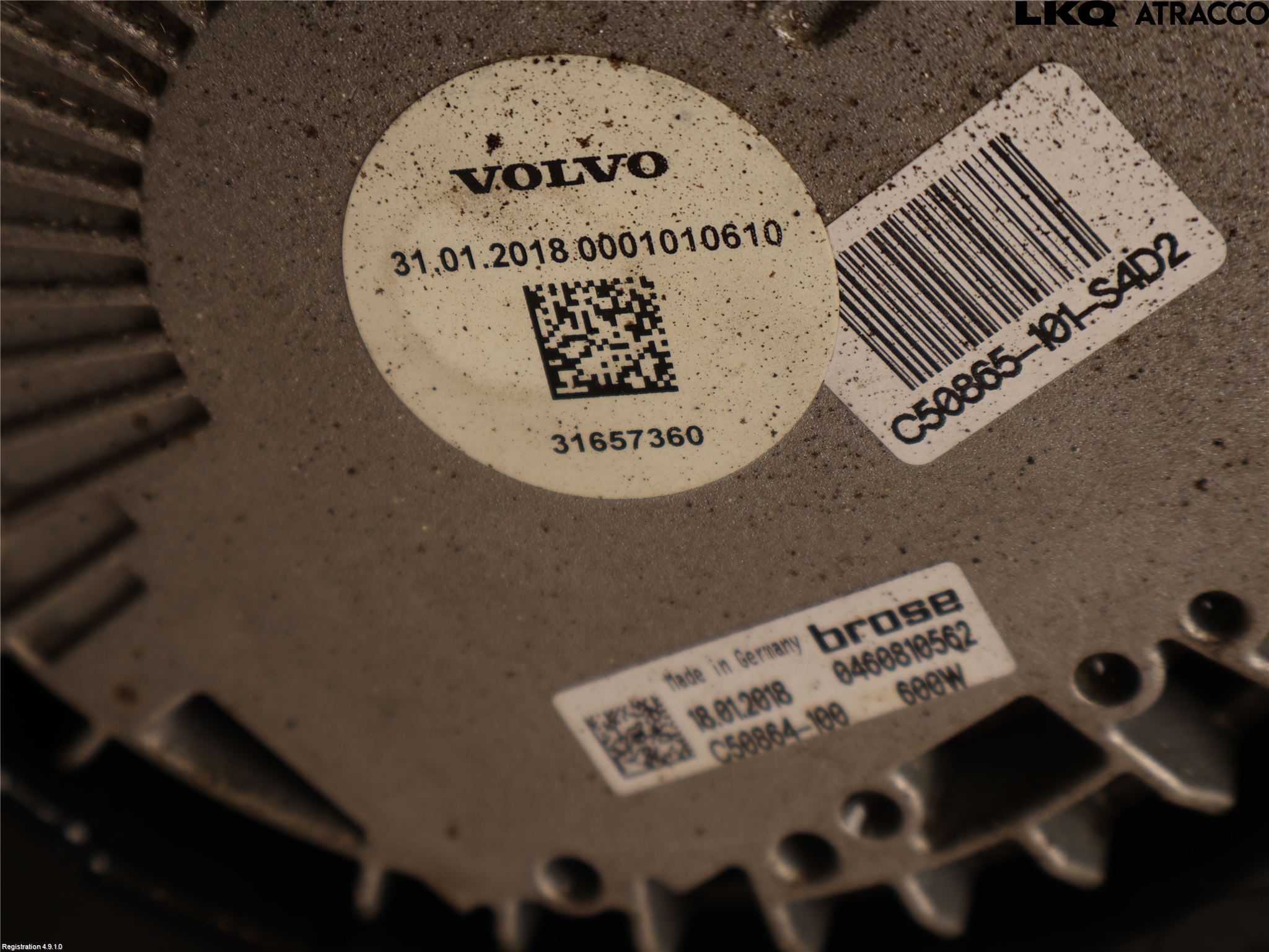 Volvo V90 17->> Kylfläkt El