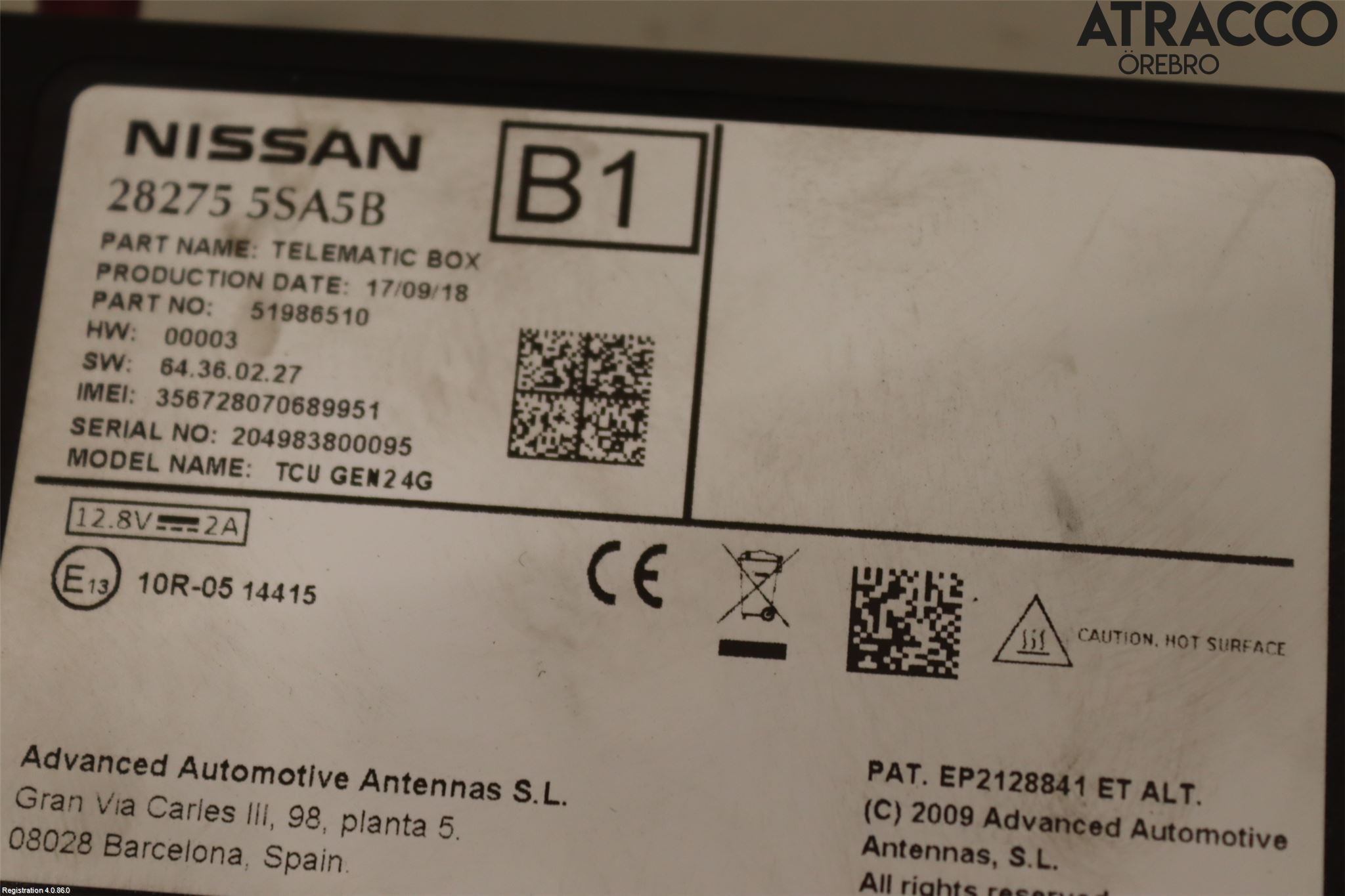 Nissan LEAF 18- Styrenhet Övrigt