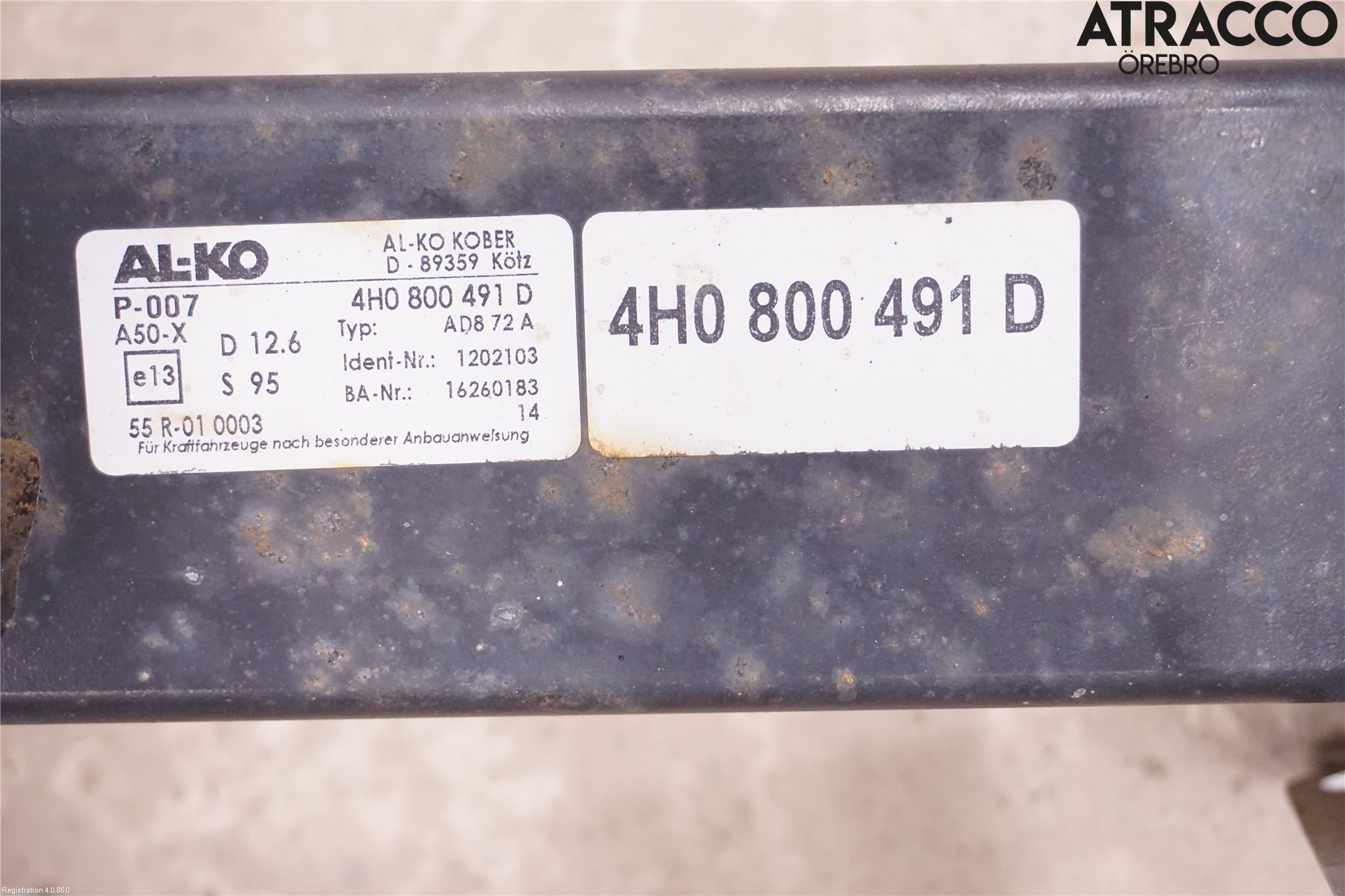 Audi A8/S8 4H 10-17 Dragkrok