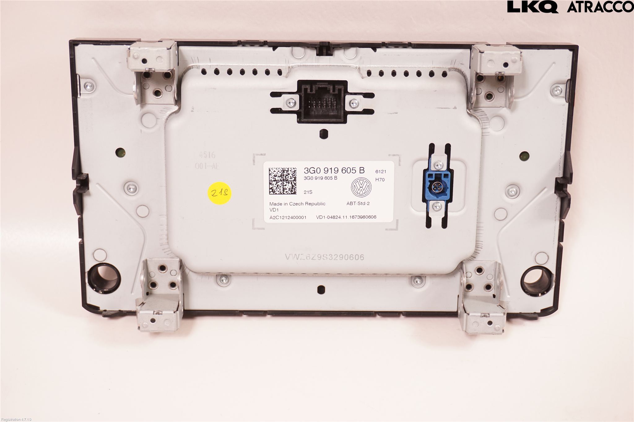 Volkswagen VW GOLF / E-GOLF VII 13-20 Multifunktionsdisplay