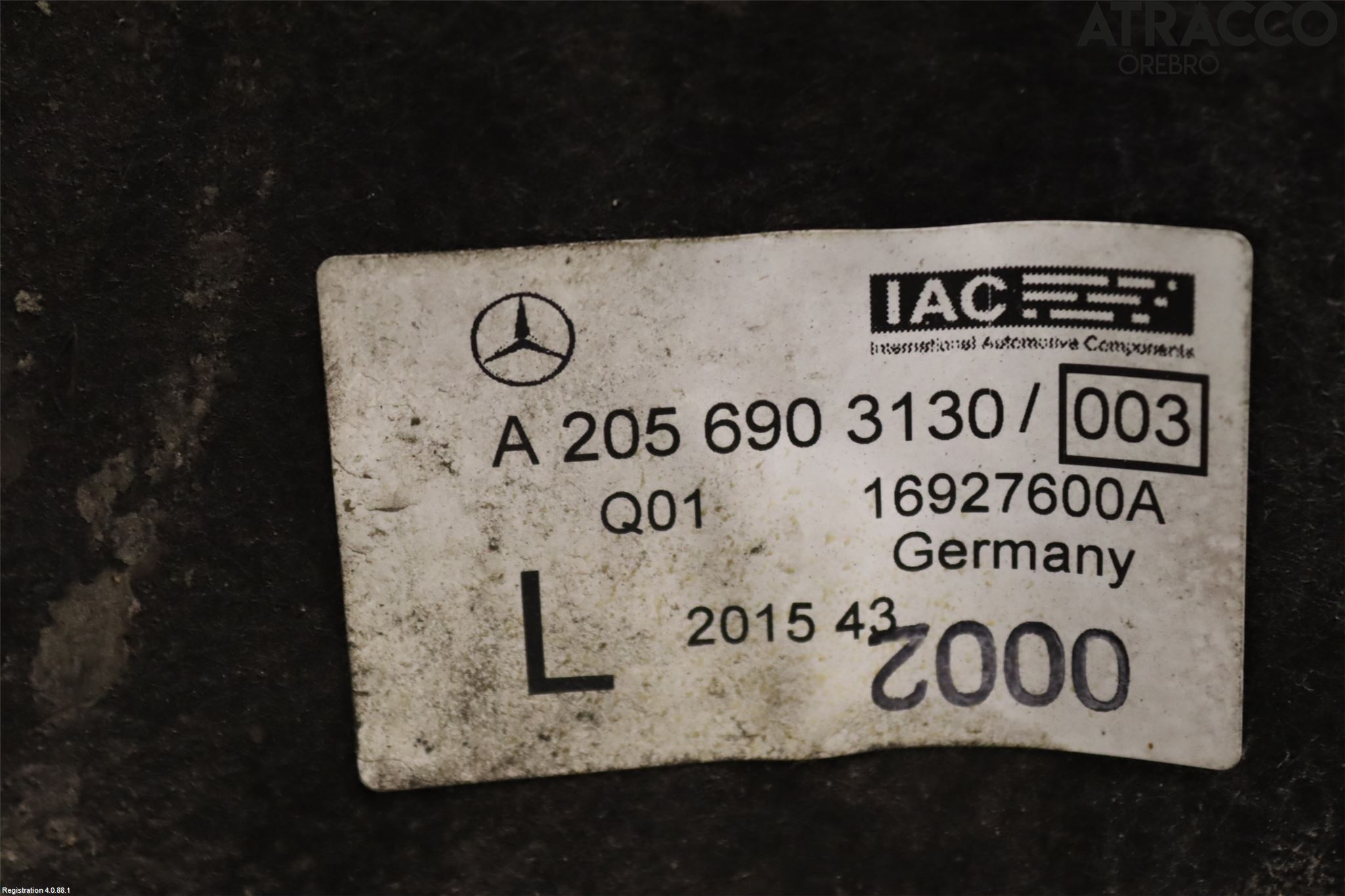 Mercedes-Benz MB C-KLASS (W205) 14-21 Skärm Inner