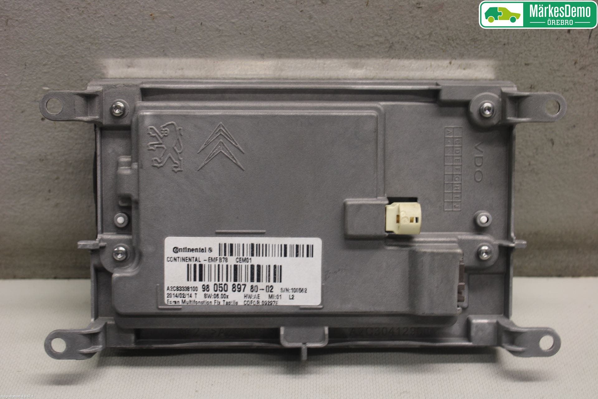 Citroen C4 GRAND PICASSO 14-18 Färddator