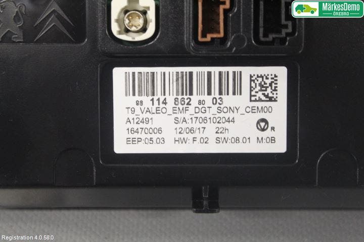 Peugeot 308 14-21 Bildskärm