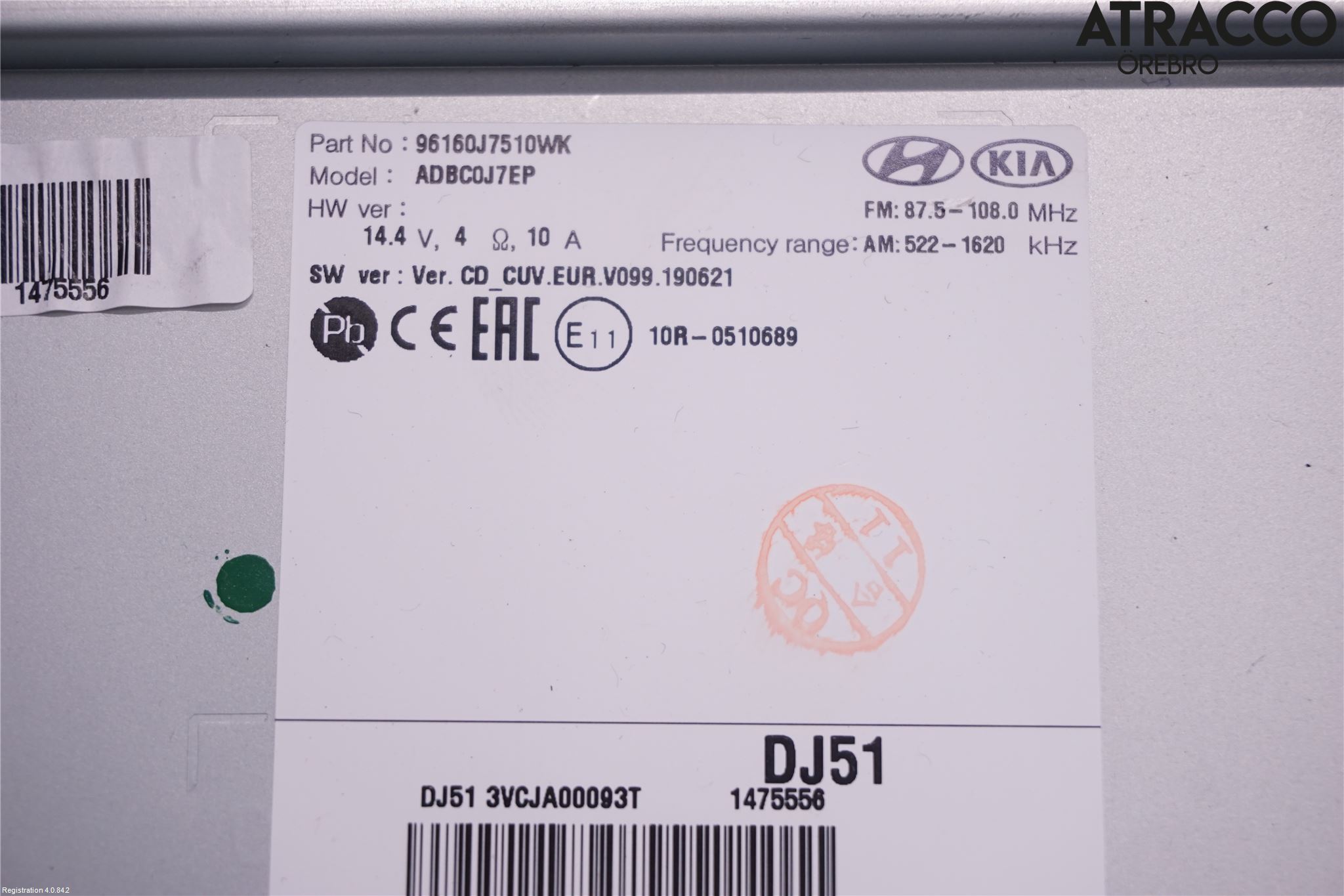 Kia CEED/CEED SW 19- Cd Radio - Multimediapanel