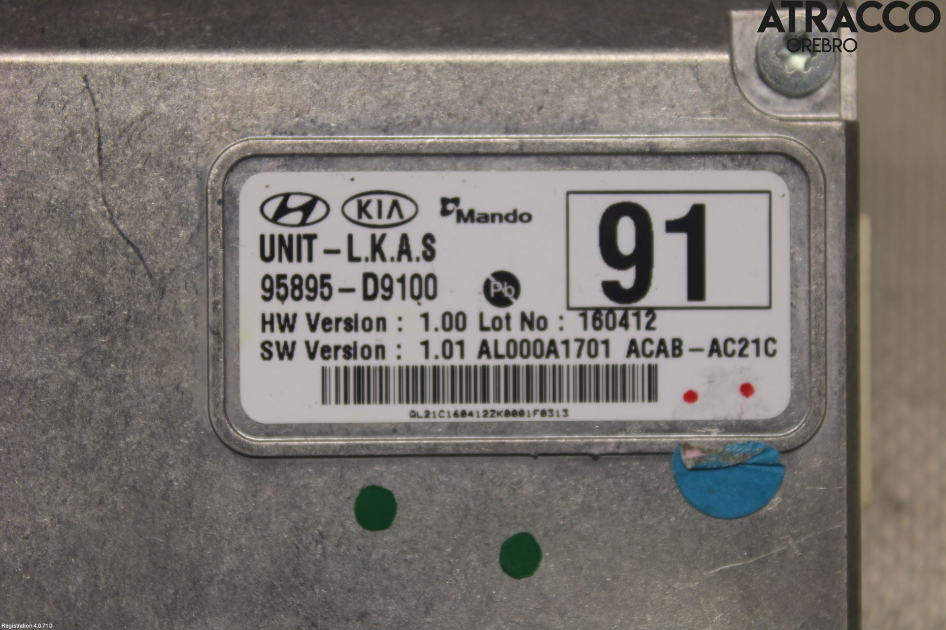 Kia SPORTAGE (QL) 16-21 Sensor Aktivt Kollisionsskydd