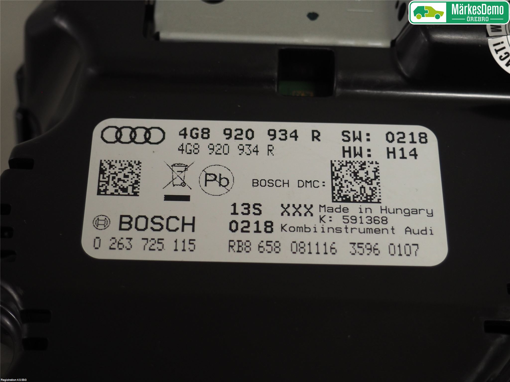 Audi A6/S6 4G 11-18 Instrument Komb