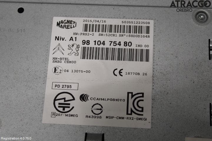 Peugeot 308 14-21 Radio