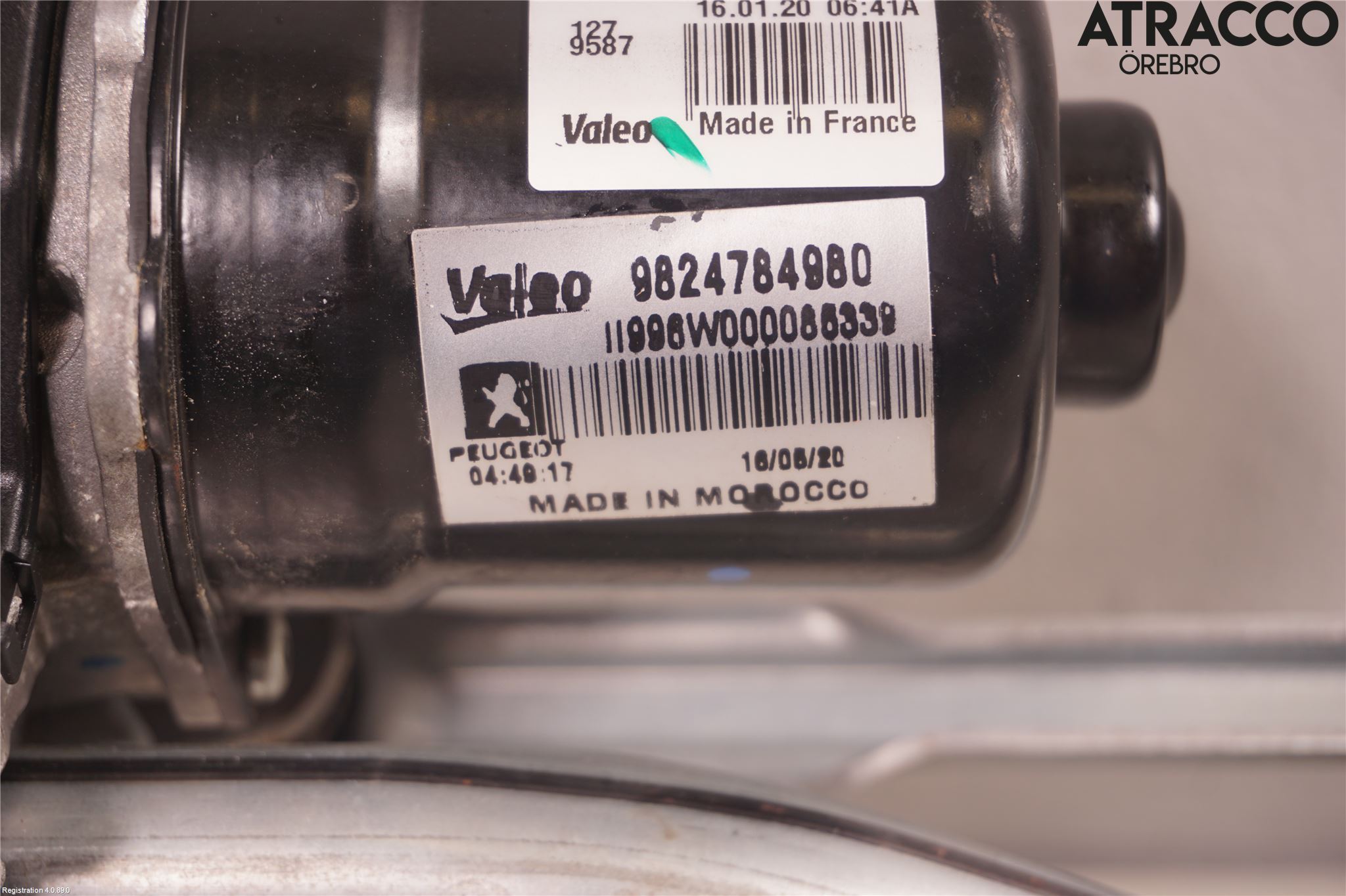 Peugeot 2008/E-2008 20- Torkarmotor Vindruta