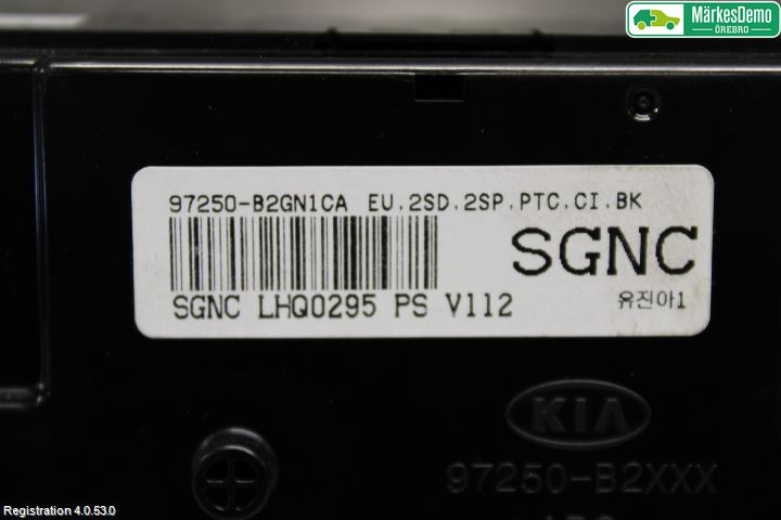 Kia SOUL 09- Ac Styrenhet Ac Manöveren