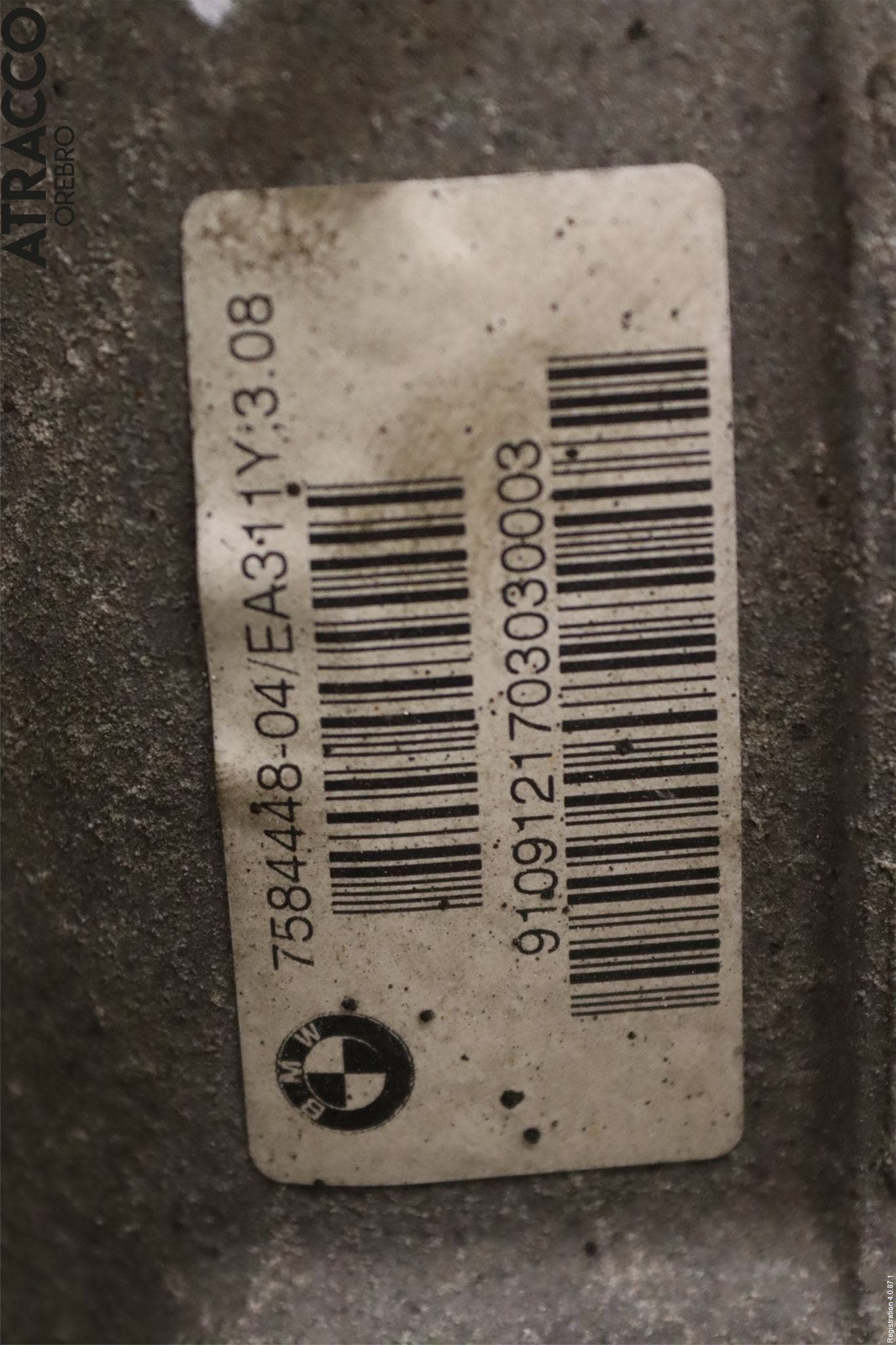 BMW 5 GT F07 09-17 Bakväxel-Diff