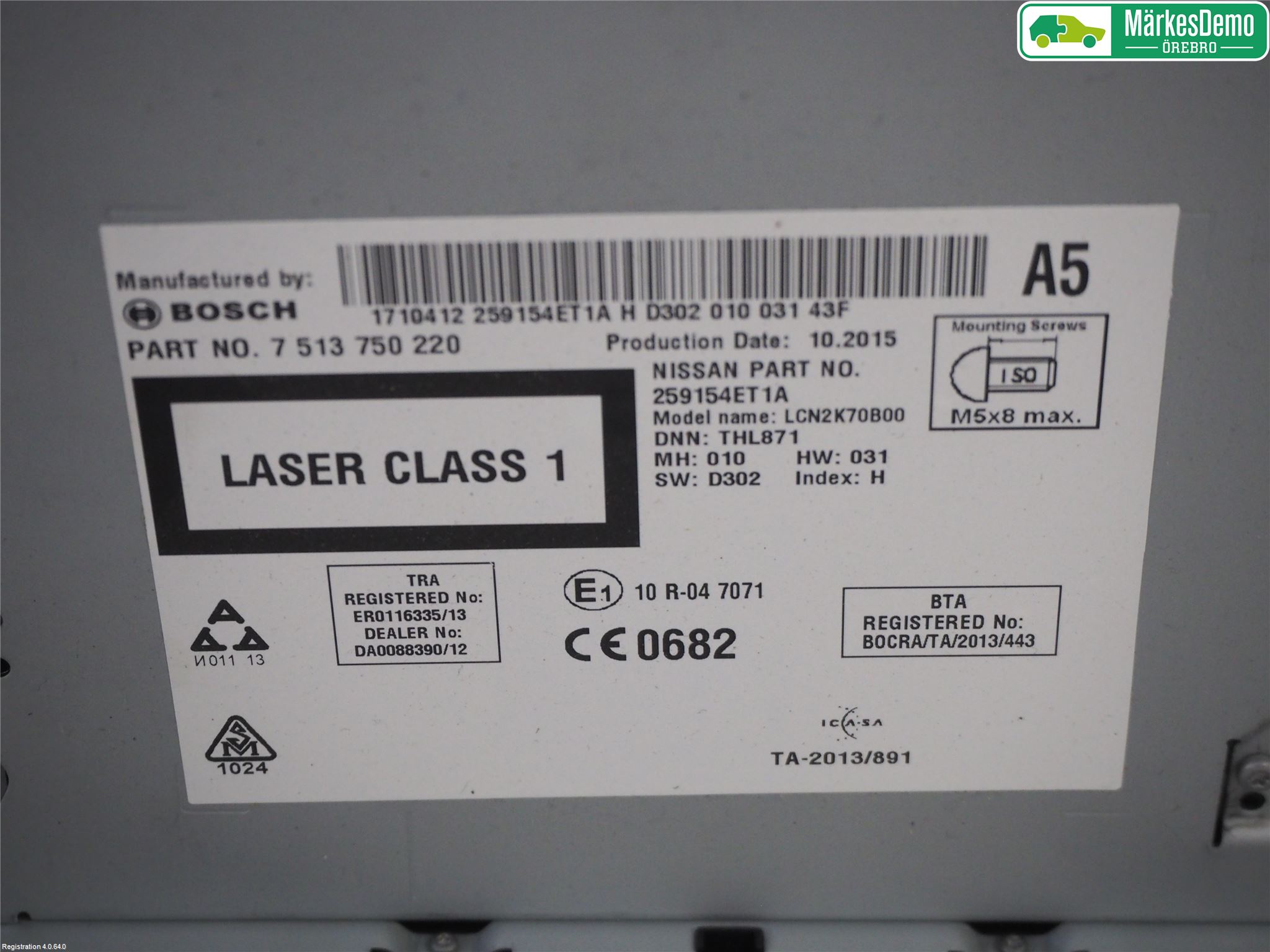 Nissan QASHQAI 14-17 Cd Radio - Multimediapanel