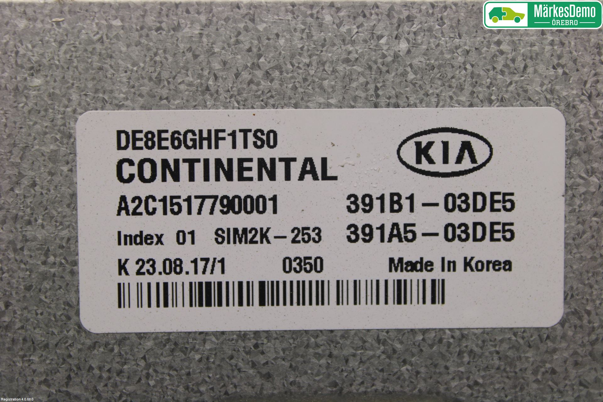 Kia NIRO (DE) 17-22 Styrenhet Insprut Bensin