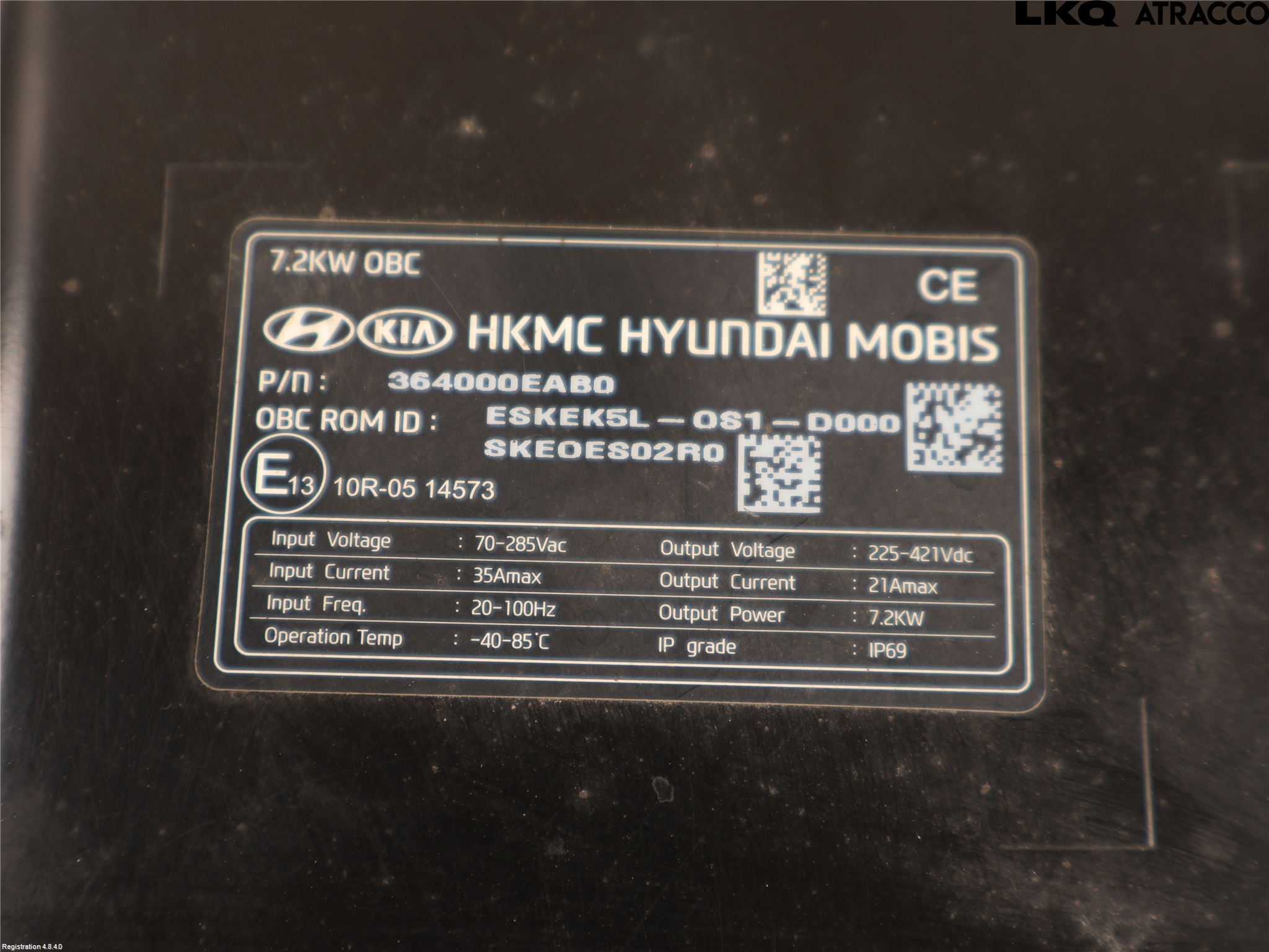 Kia SOUL 09- Batteriladdare Högspänning