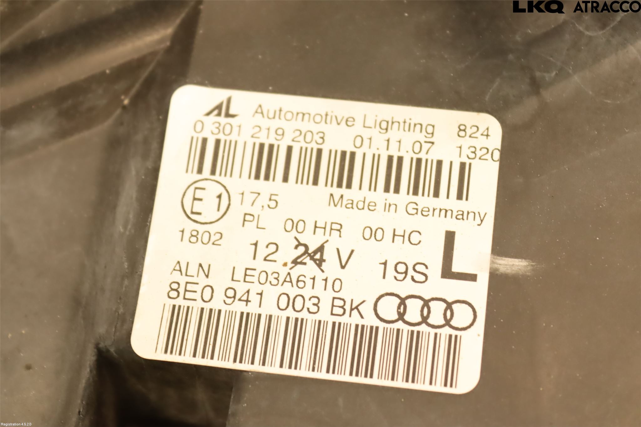 Audi A4/S4 05-07 Strålkastare Vänster