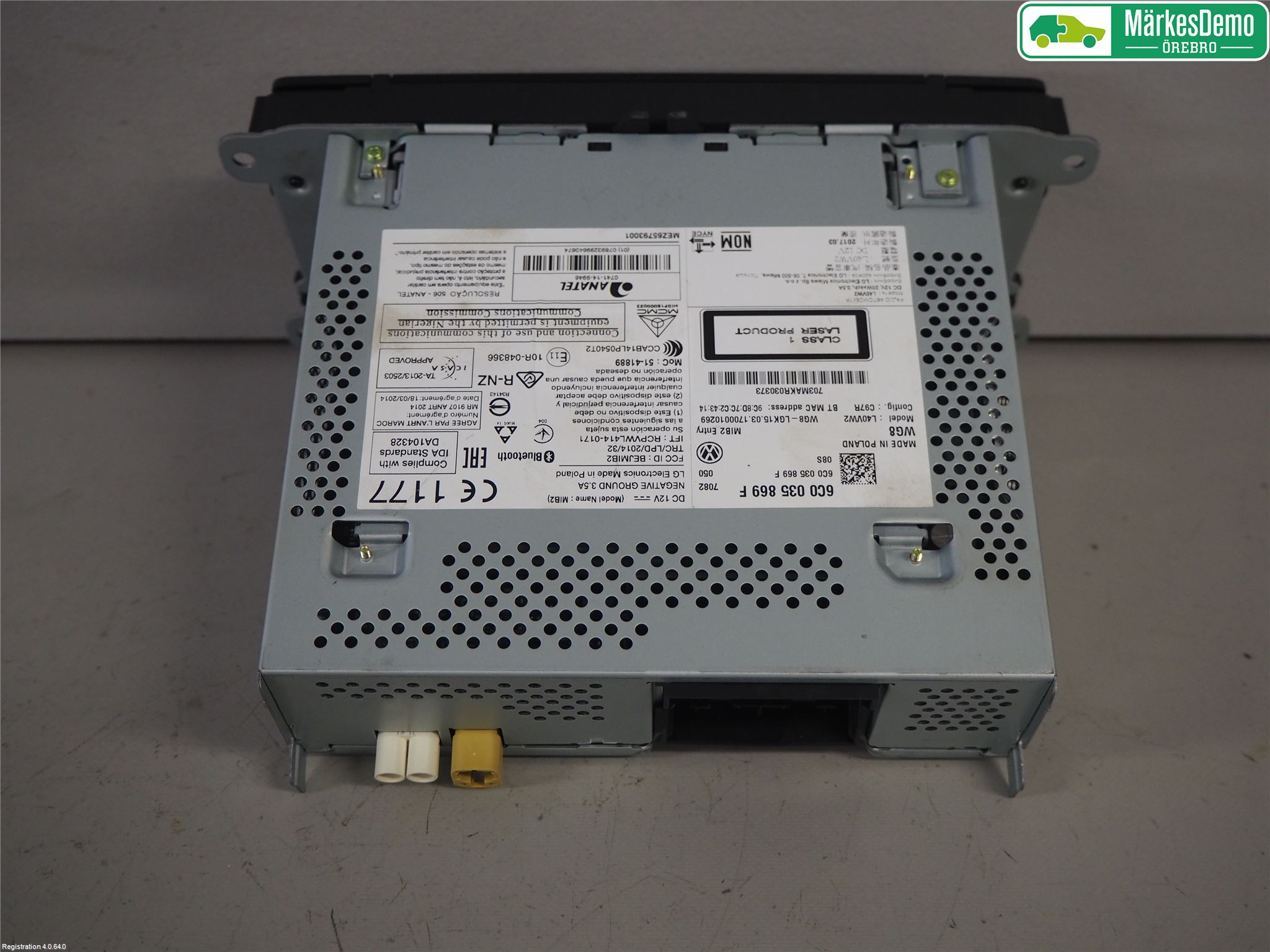 Volkswagen VW POLO 10-17 Cd Radio - Multimediapanel