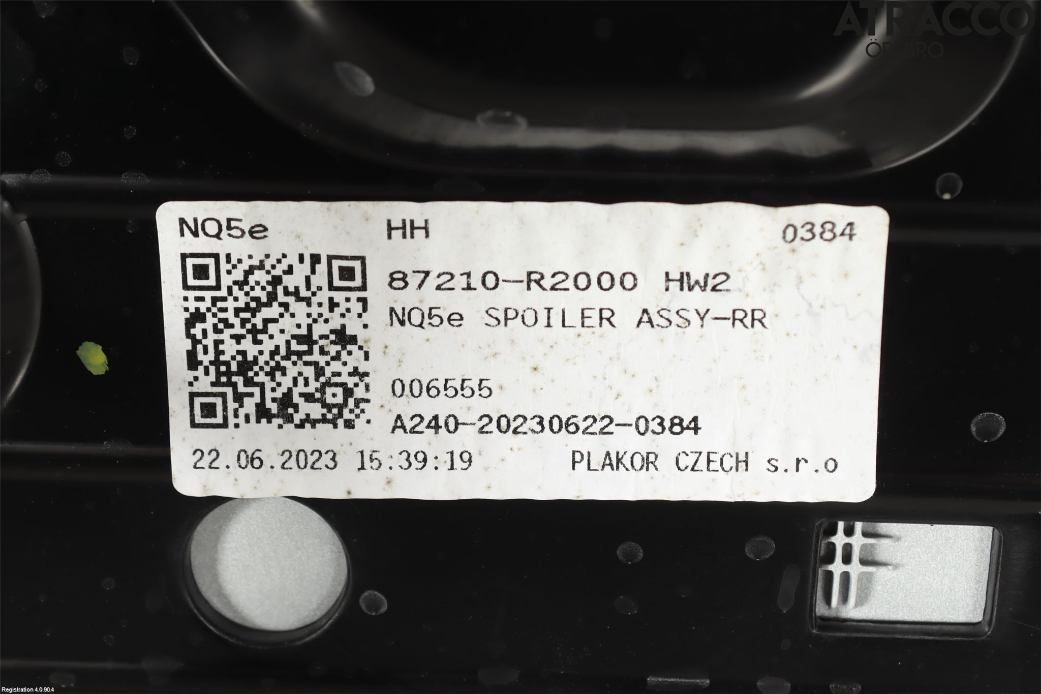 Kia SPORTAGE (NQ5) 22- Spoiler Baklucka
