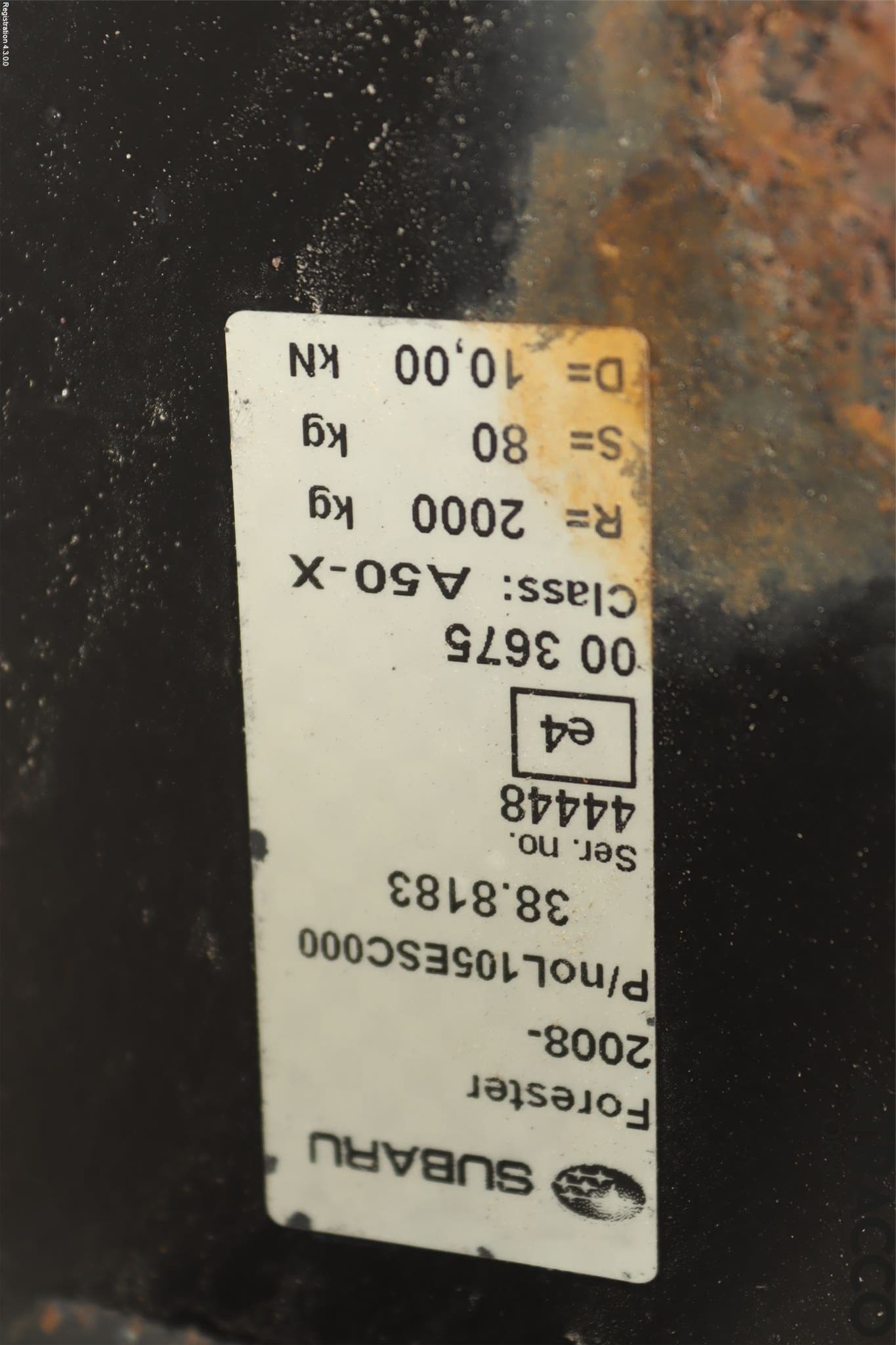 Subaru FORESTER SH 08-13 Dragkrok