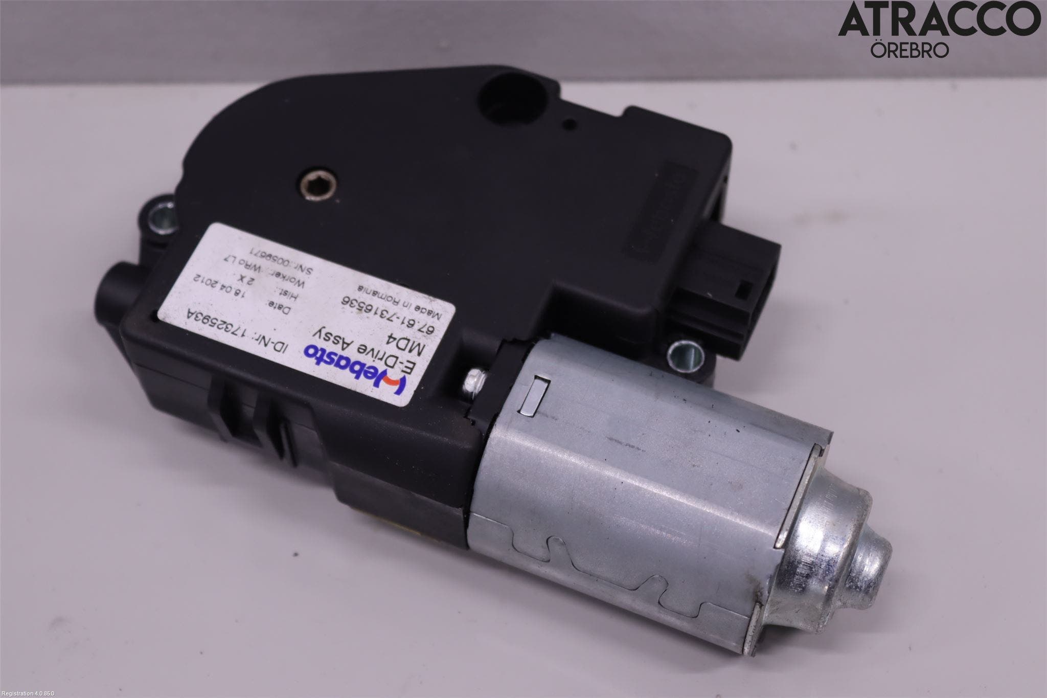 BMW 3 F30/F31/F80 12-19 Taklucksmotor