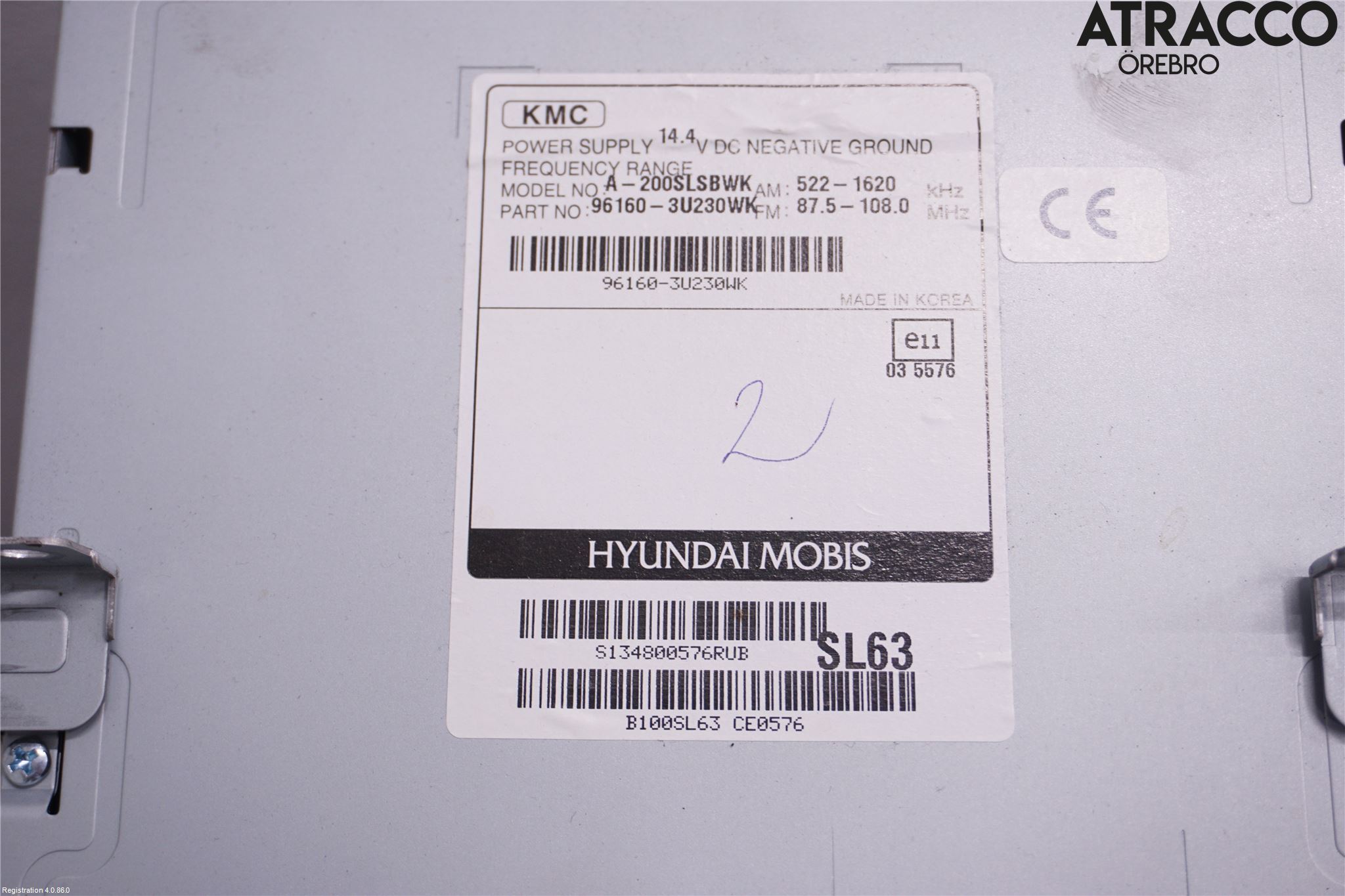 Kia SPORTAGE (SL) 11-15 Cd Radio - Multimediapanel
