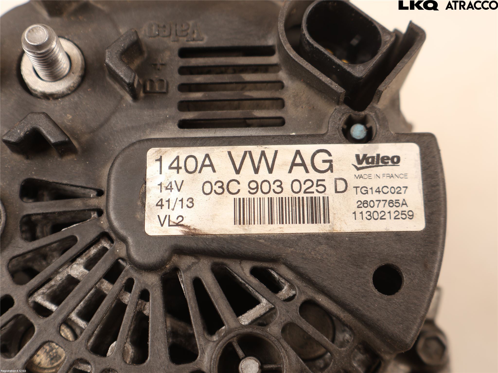 Volkswagen VW TIGUAN 07-16 Generator