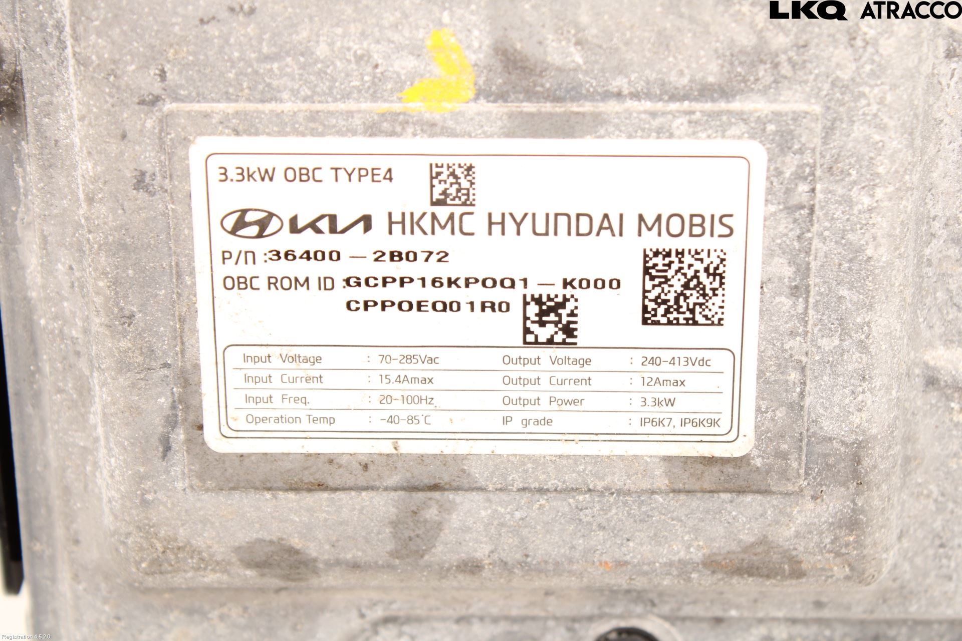 Kia XCEED 19- Batteriladdare Högspänning