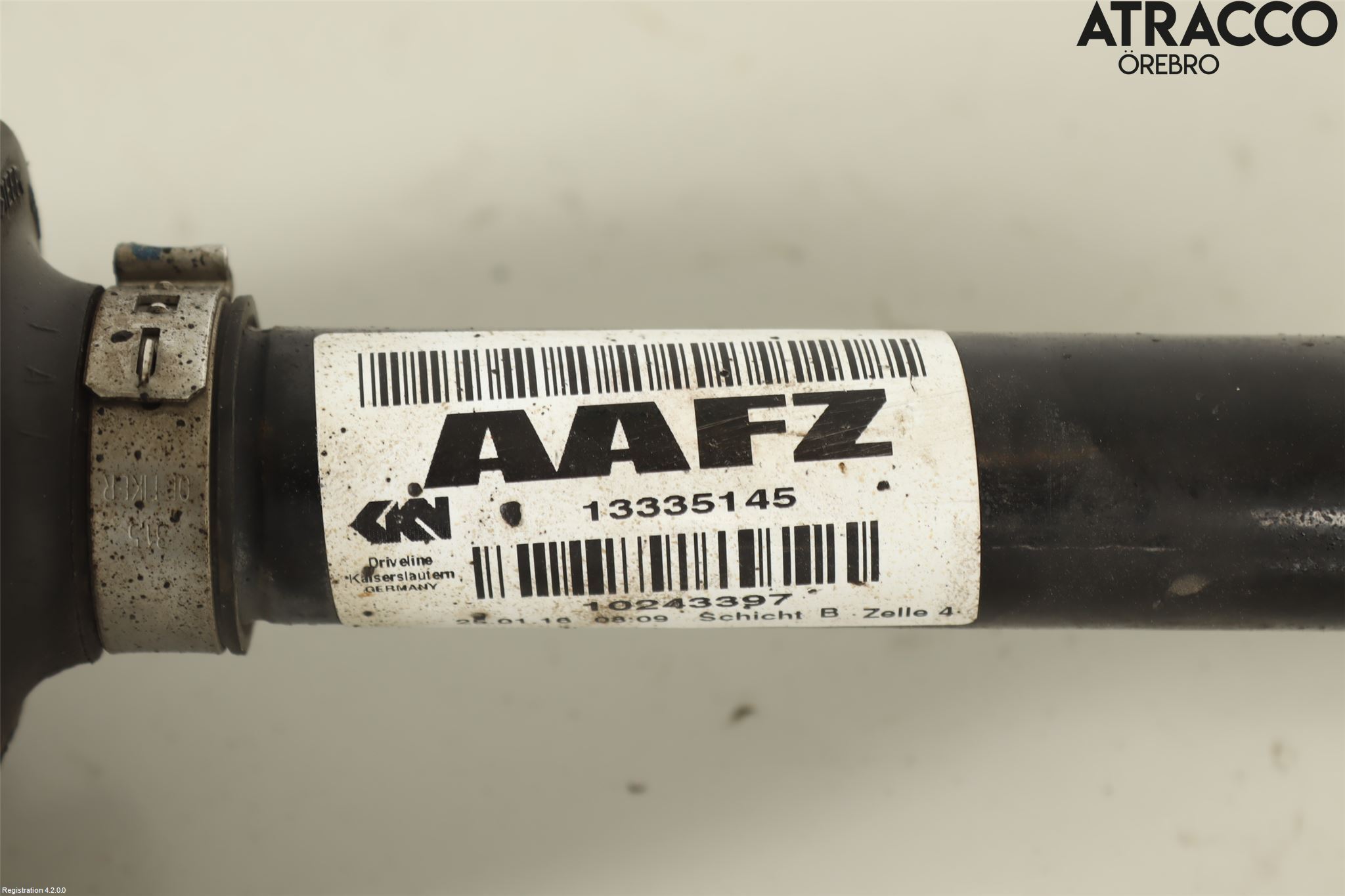 Opel ASTRA K 16-22 Drivaxel Fram Vänster