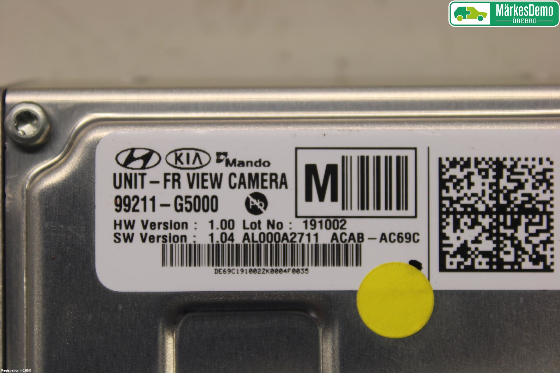 Kia NIRO (DE) 17-22 Parkeringshjälp Kamera