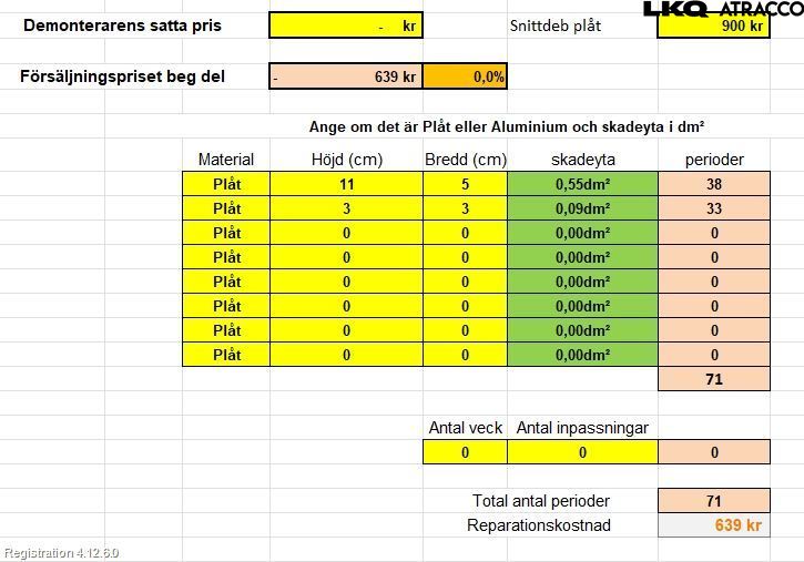 Nissan QASHQAI 14-17 Dörr Fram Vänster