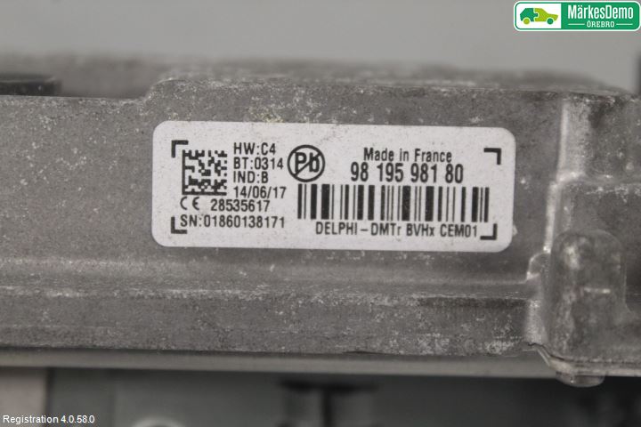 Peugeot 308 14-21 Styrenhet Övrigt