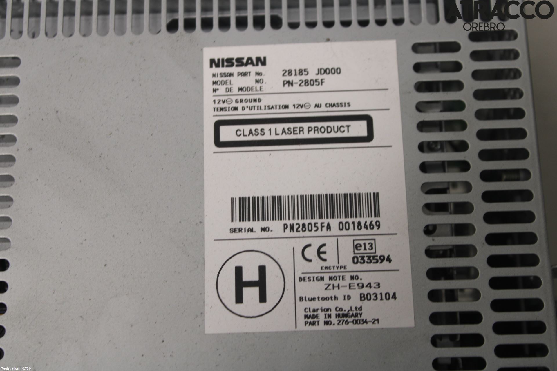 Nissan QASHQAI   07-10 Cd Radio - Multimediapanel