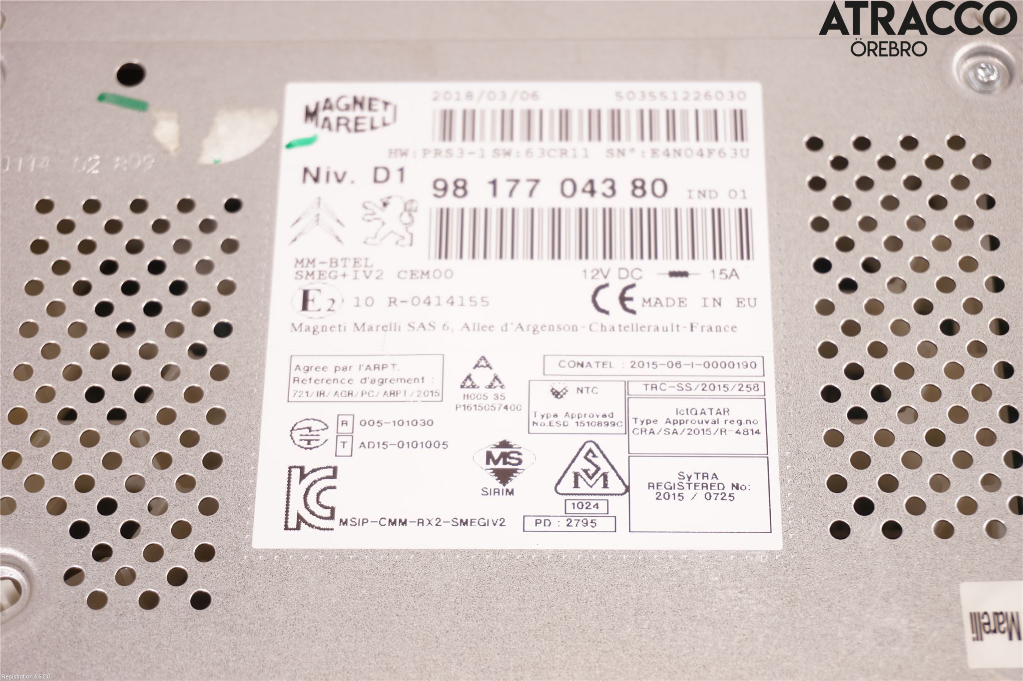 Citroen BERLINGO 08-18 Cd Radio - Multimediapanel