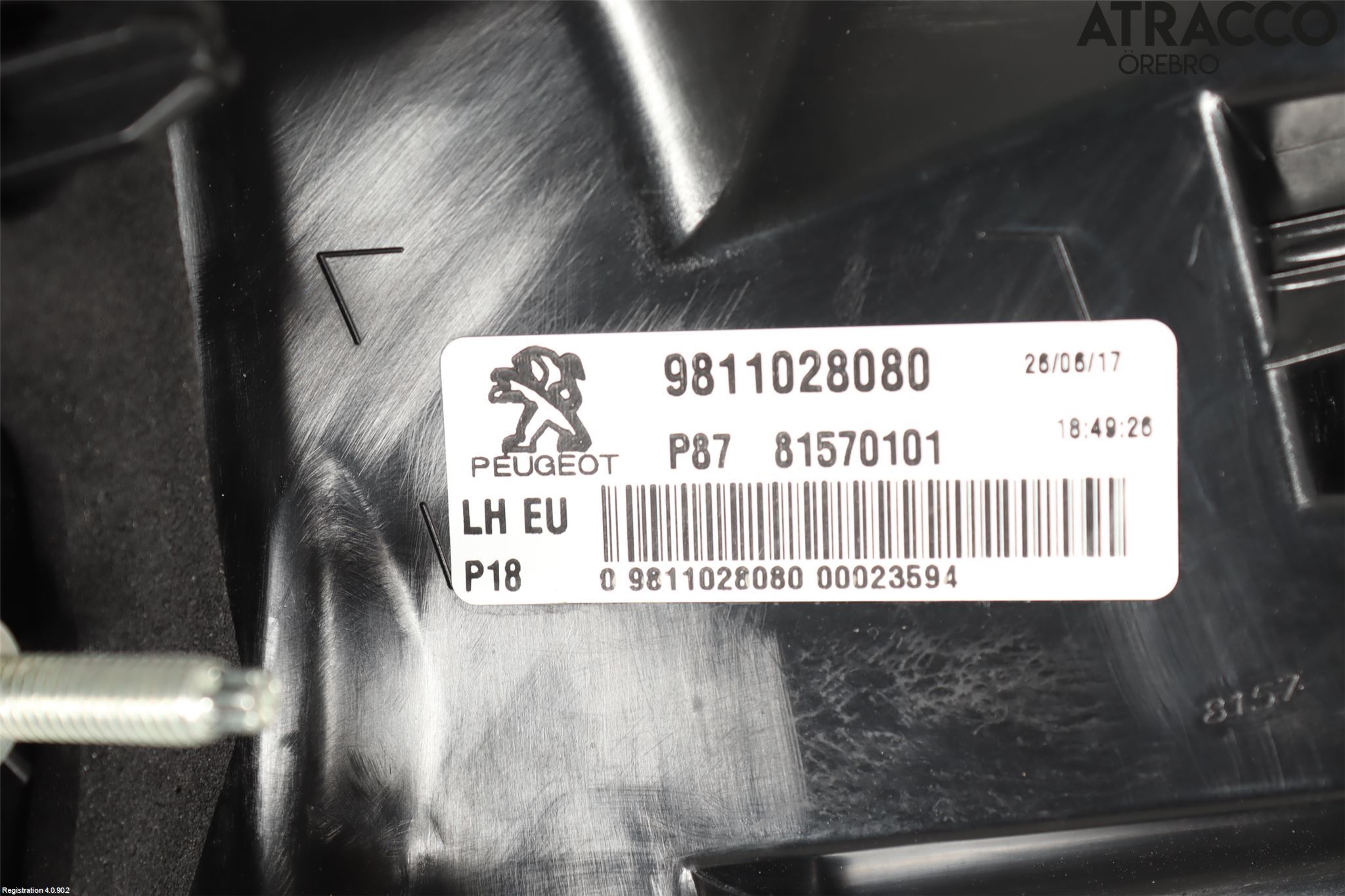 Peugeot 5008 17-24 Bakljus Vänster