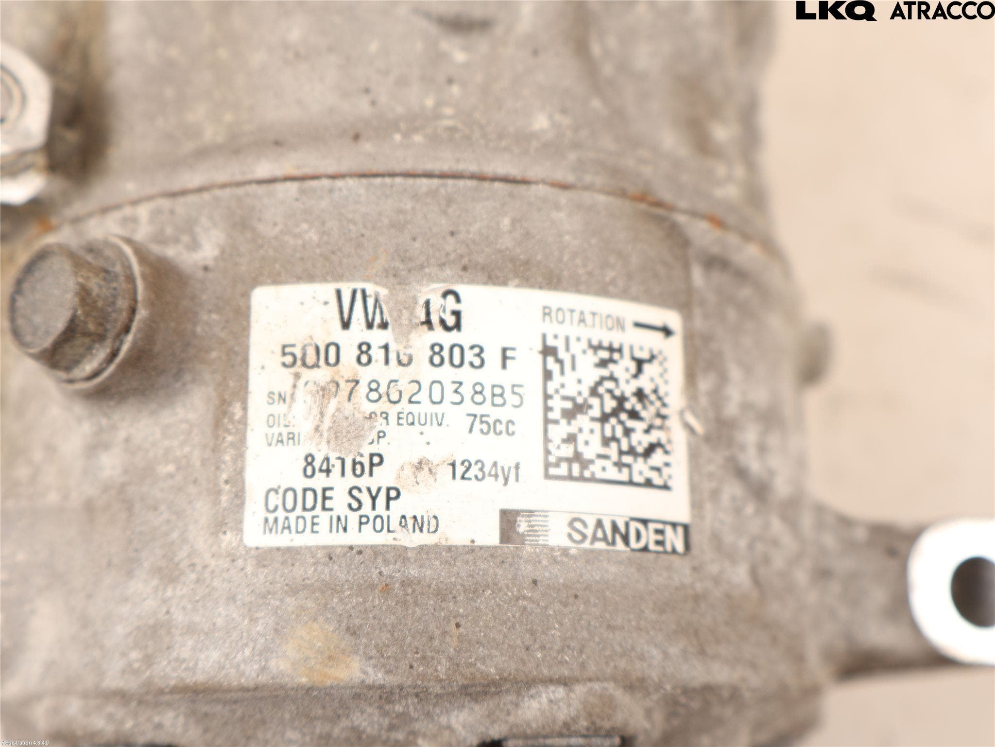 Volkswagen VW PASSAT 15-19 Ac Kompressor